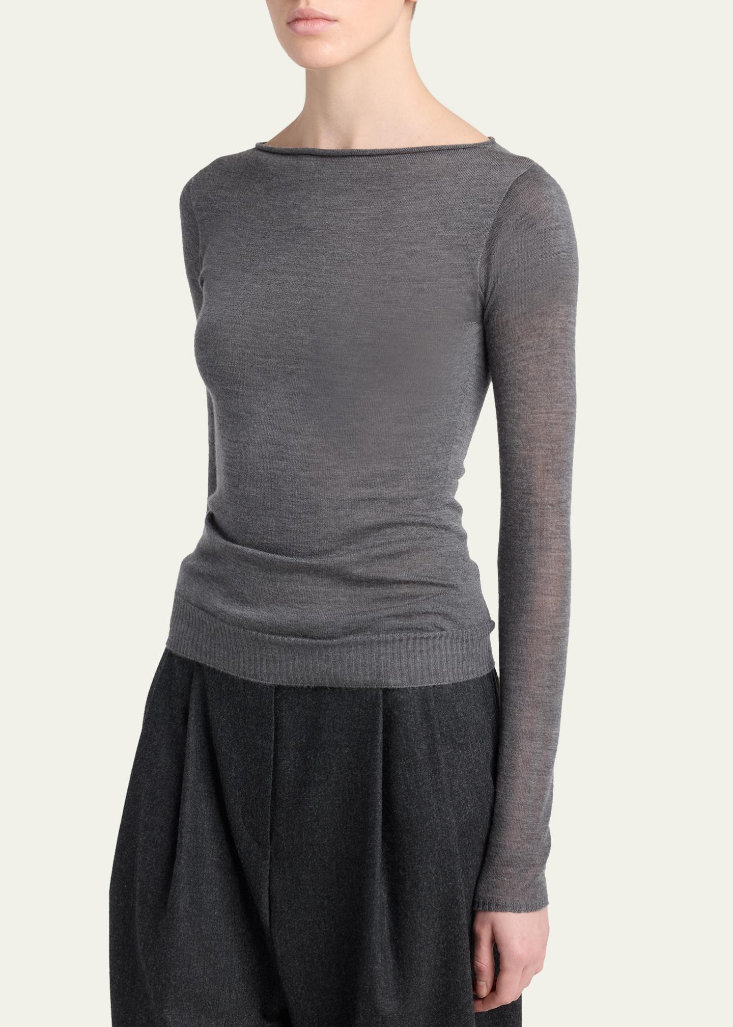 Giorgio Armani Cashmere Semi-Sheer Sweater - Bergdorf Goodman