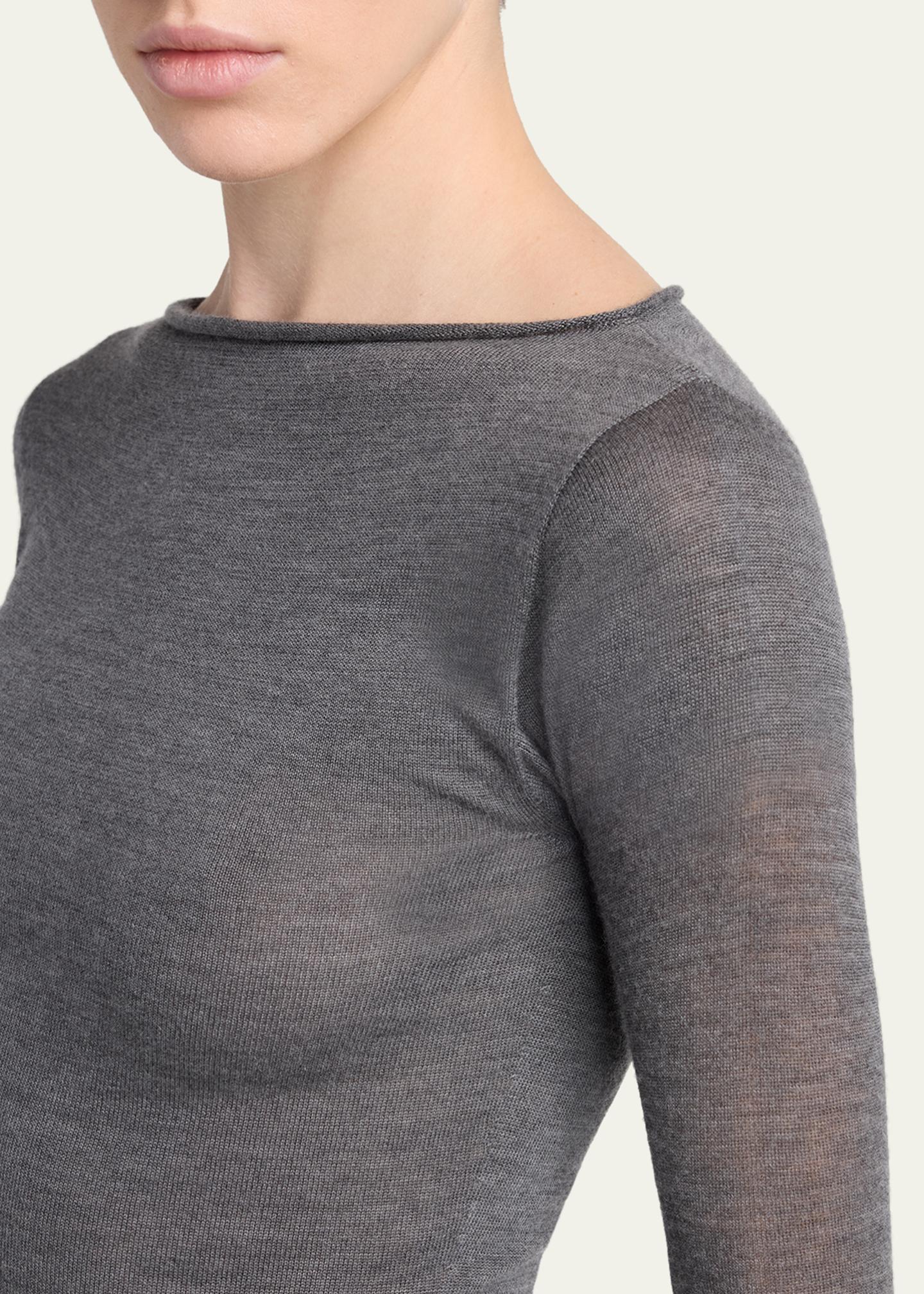 Giorgio Armani Cashmere Semi-Sheer Sweater - Bergdorf Goodman