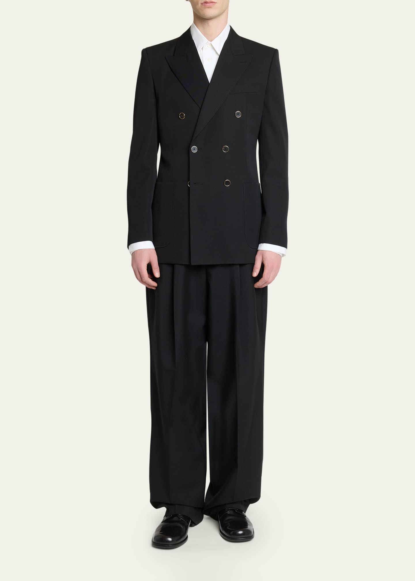 Givenchy Men's Wool Gabardine Double-Breasted Jacket - Bergdorf