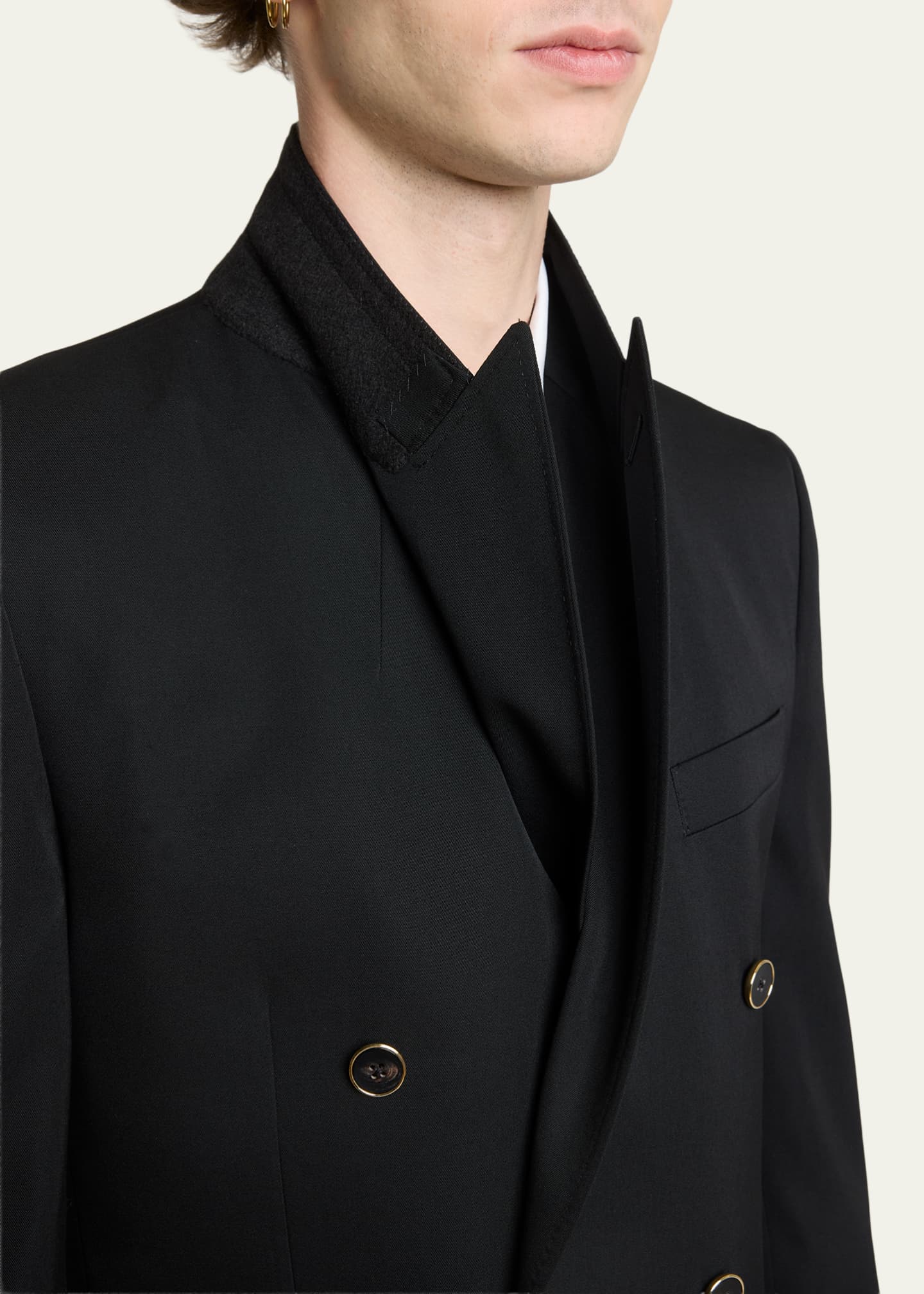 Givenchy Men's Wool Gabardine Double-Breasted Jacket - Bergdorf