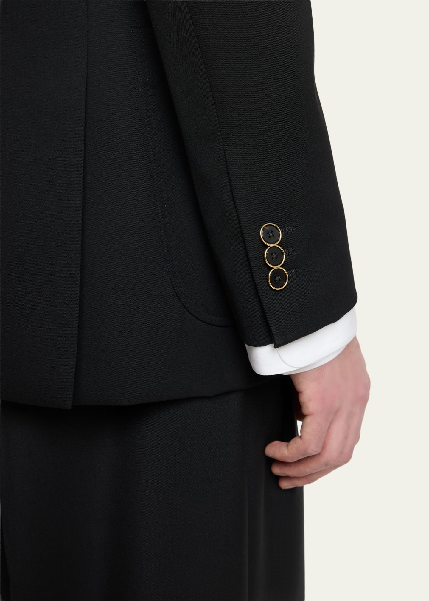 Givenchy Men's Wool Gabardine Double-Breasted Jacket - Bergdorf