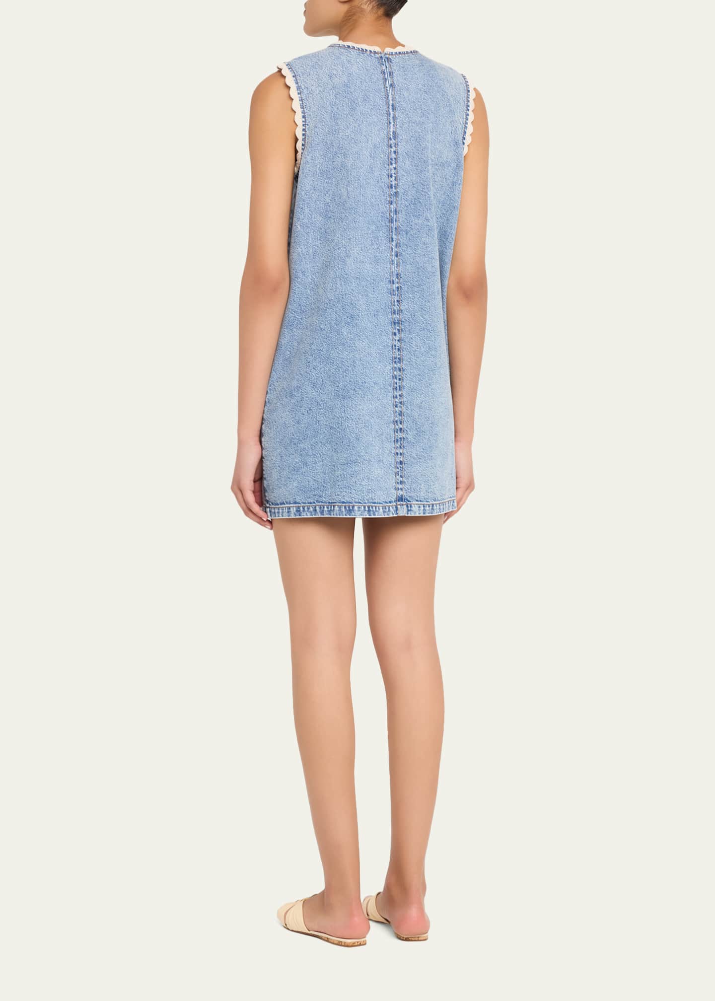 frame the sleeveless shirt dress FRAME Denim The Sleeveless Shirtdress