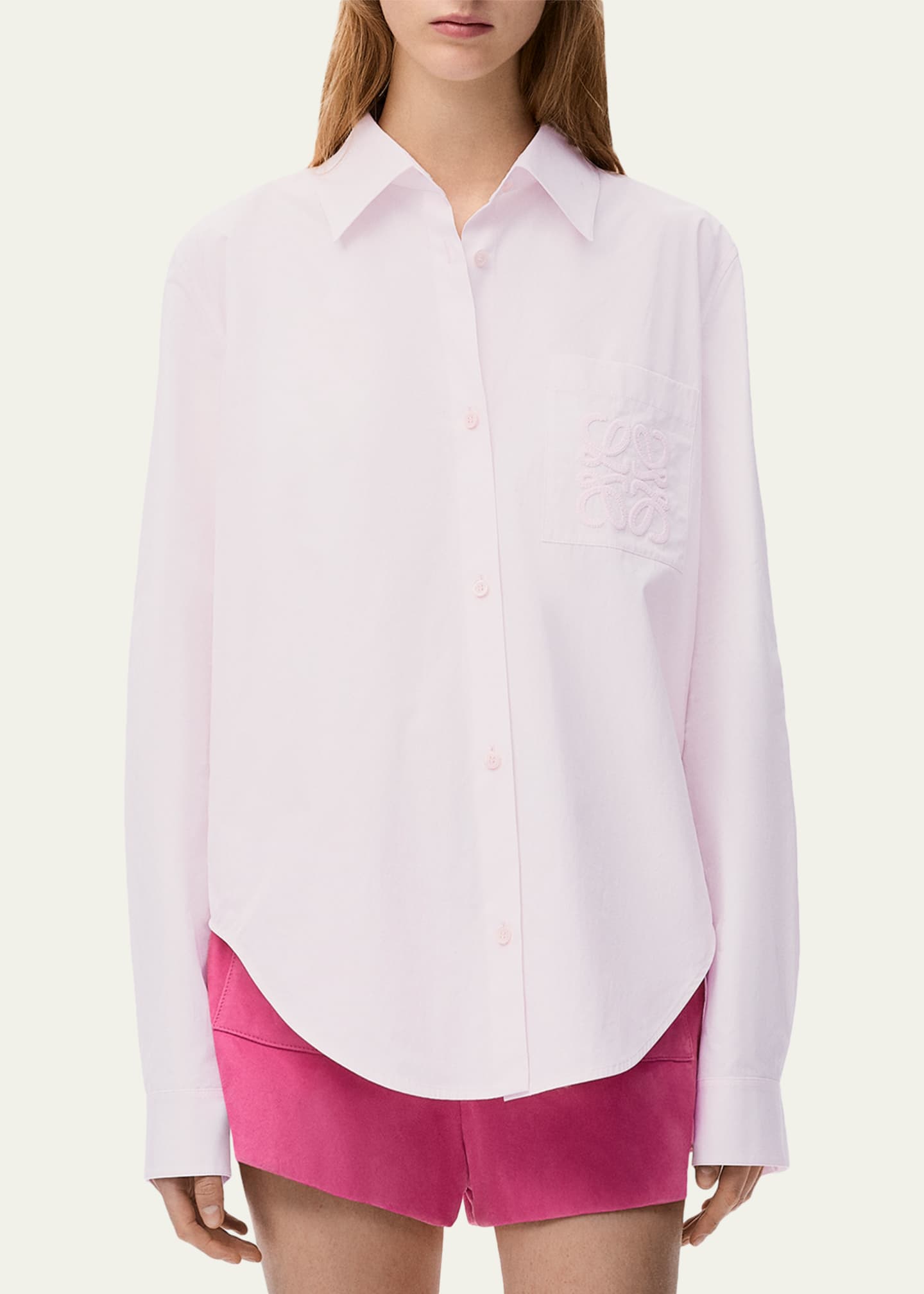 Loewe x Paula's Ibiza Anagram-Pocket Button-Down Shirt - Bergdorf