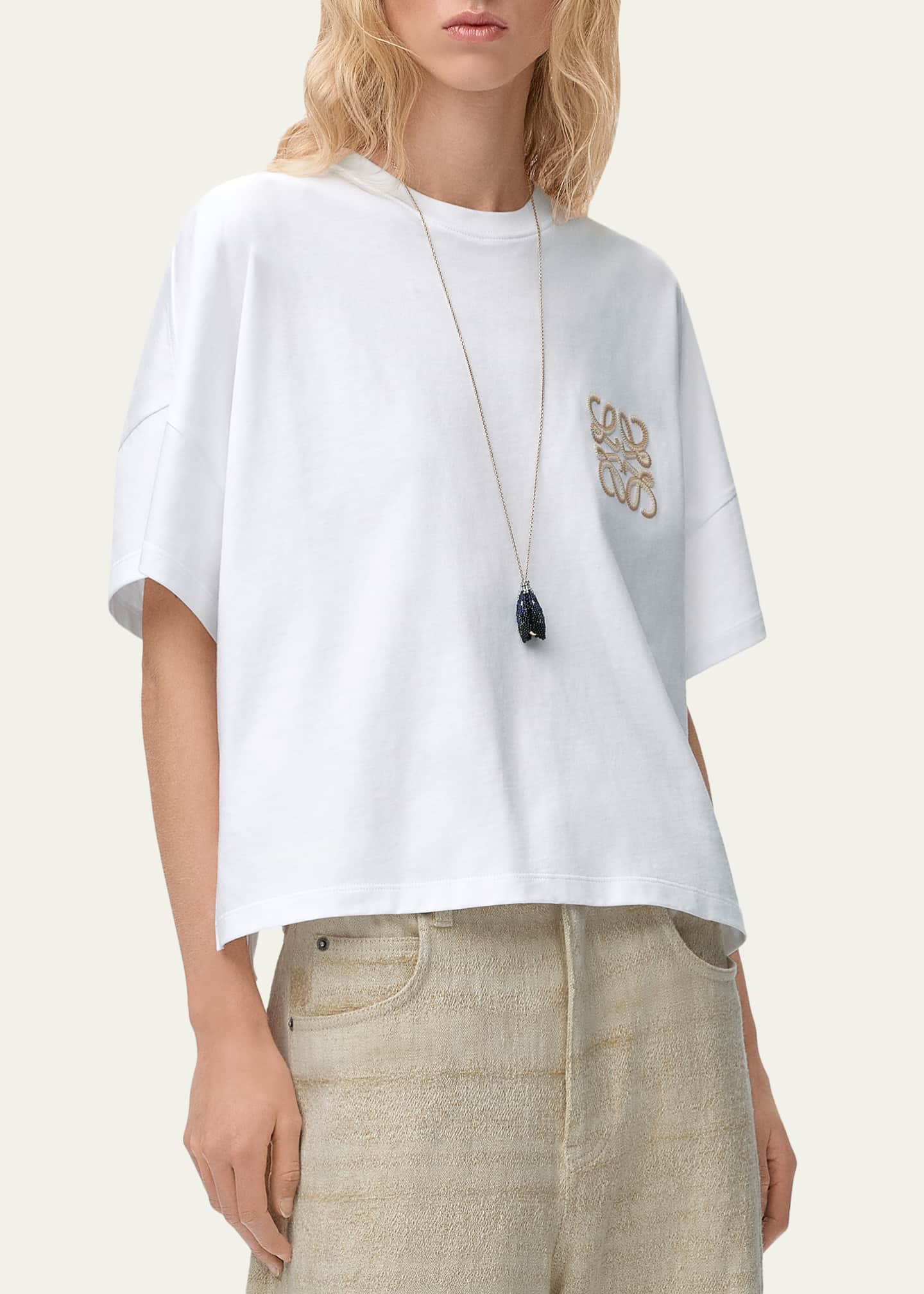 Loewe x Paula's Ibiza Cotton Boxy Fit Anagram T-Shirt - Bergdorf