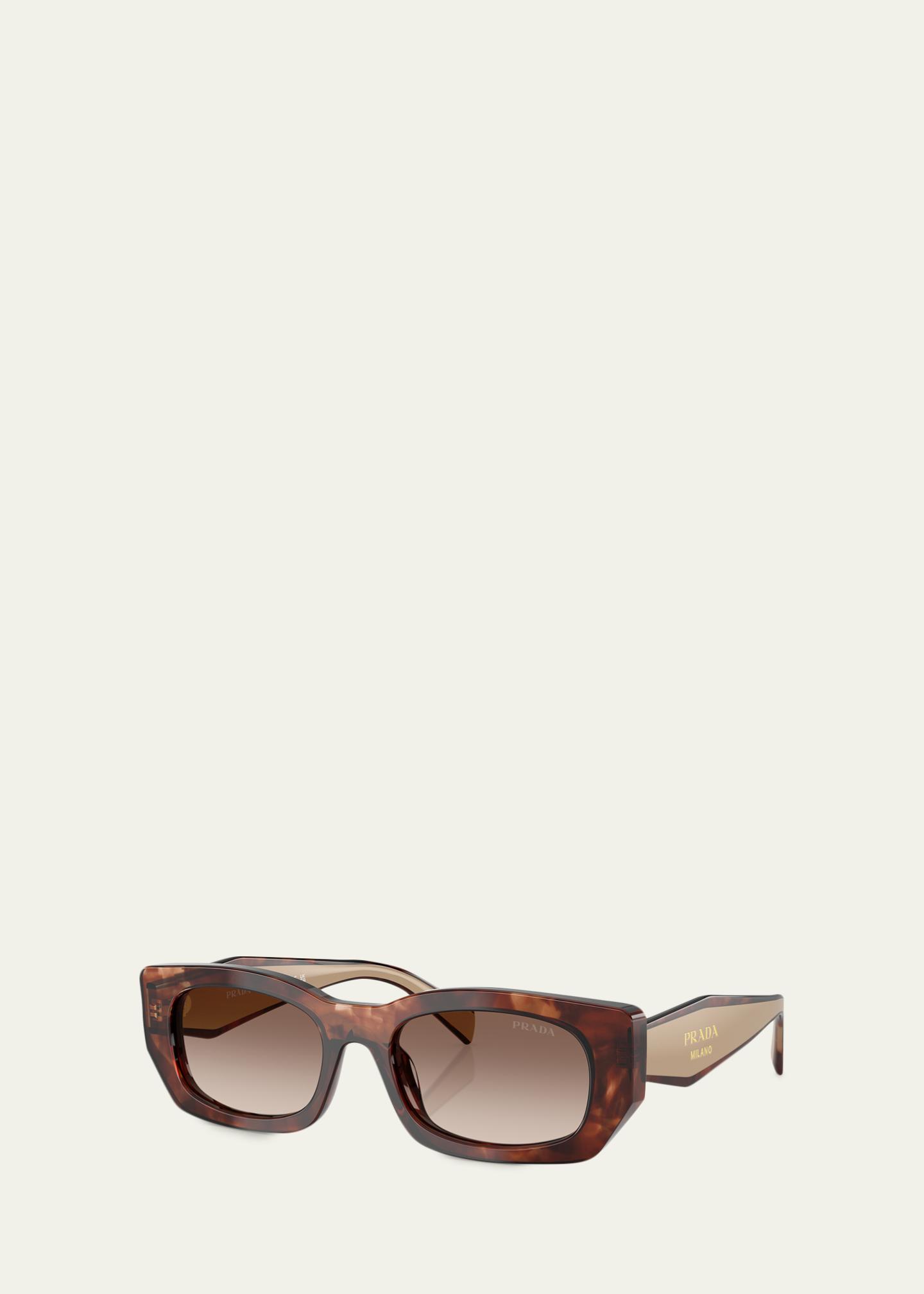Prada PR B05S Pillow Rectangular Sunglasses - Bergdorf Goodman