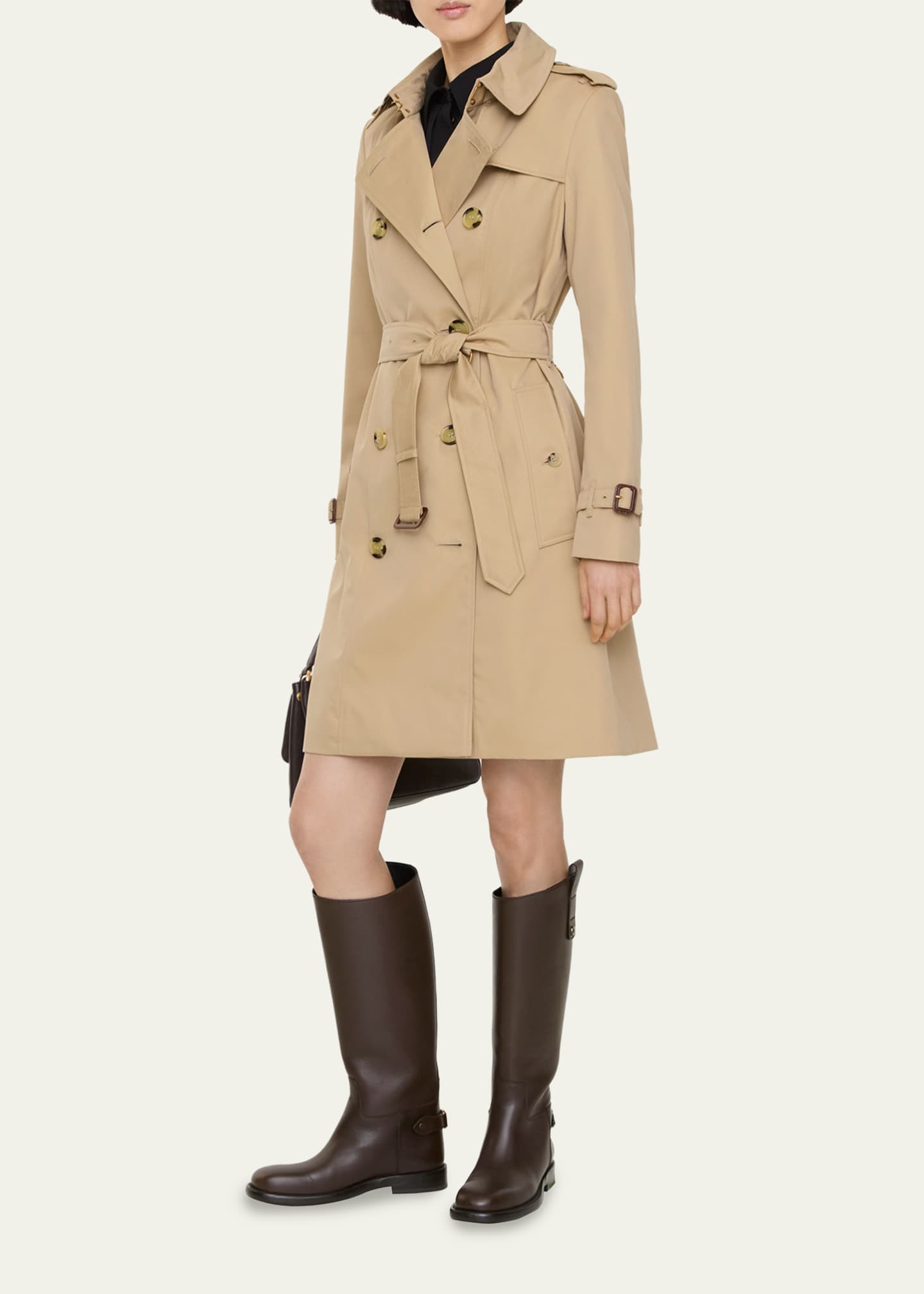 Burberry Chelsea Belted Double-Breasted Trench Coat - Bergdorf Goodman