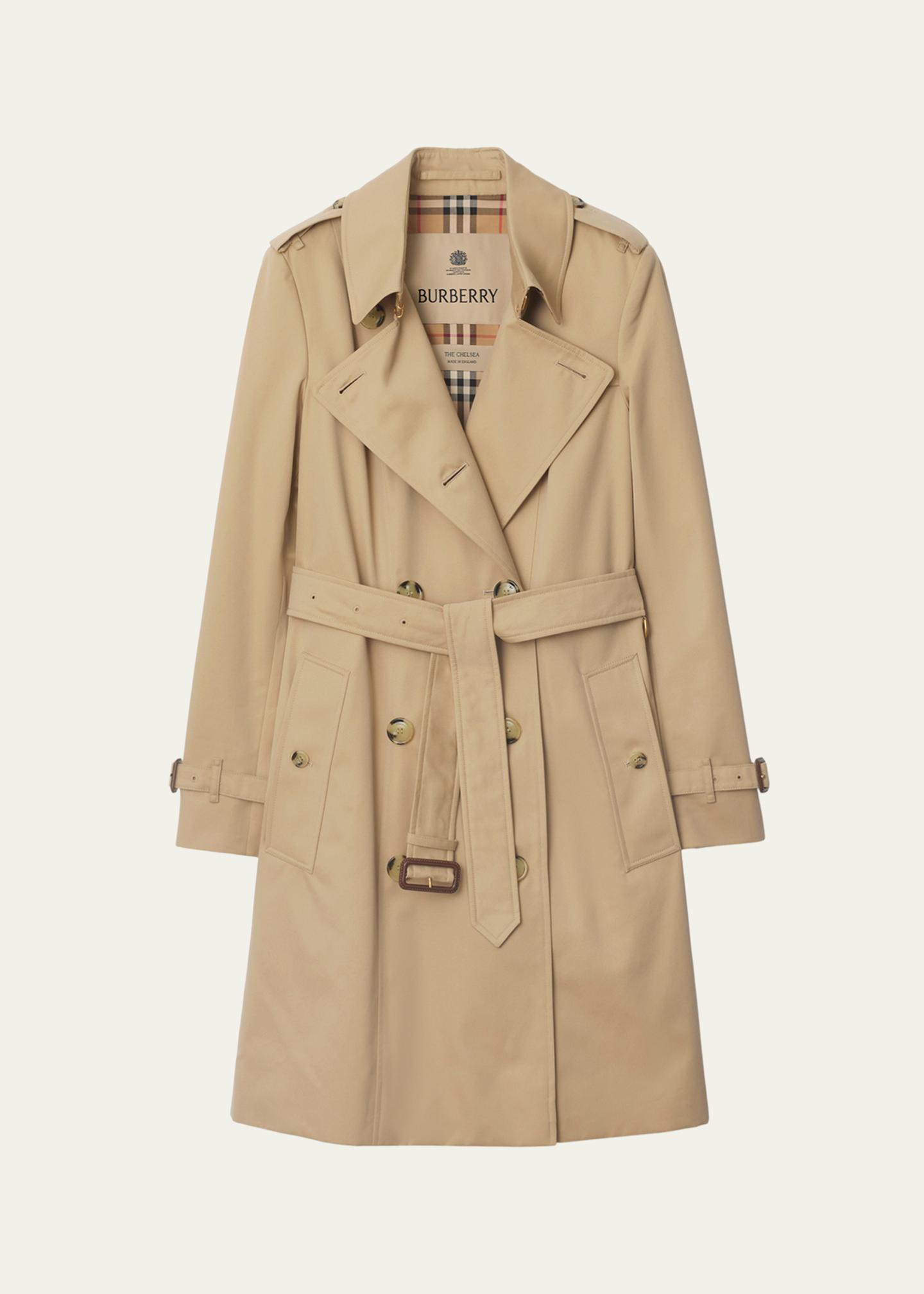 Burberry Chelsea Belted Double-Breasted Trench Coat - Bergdorf Goodman