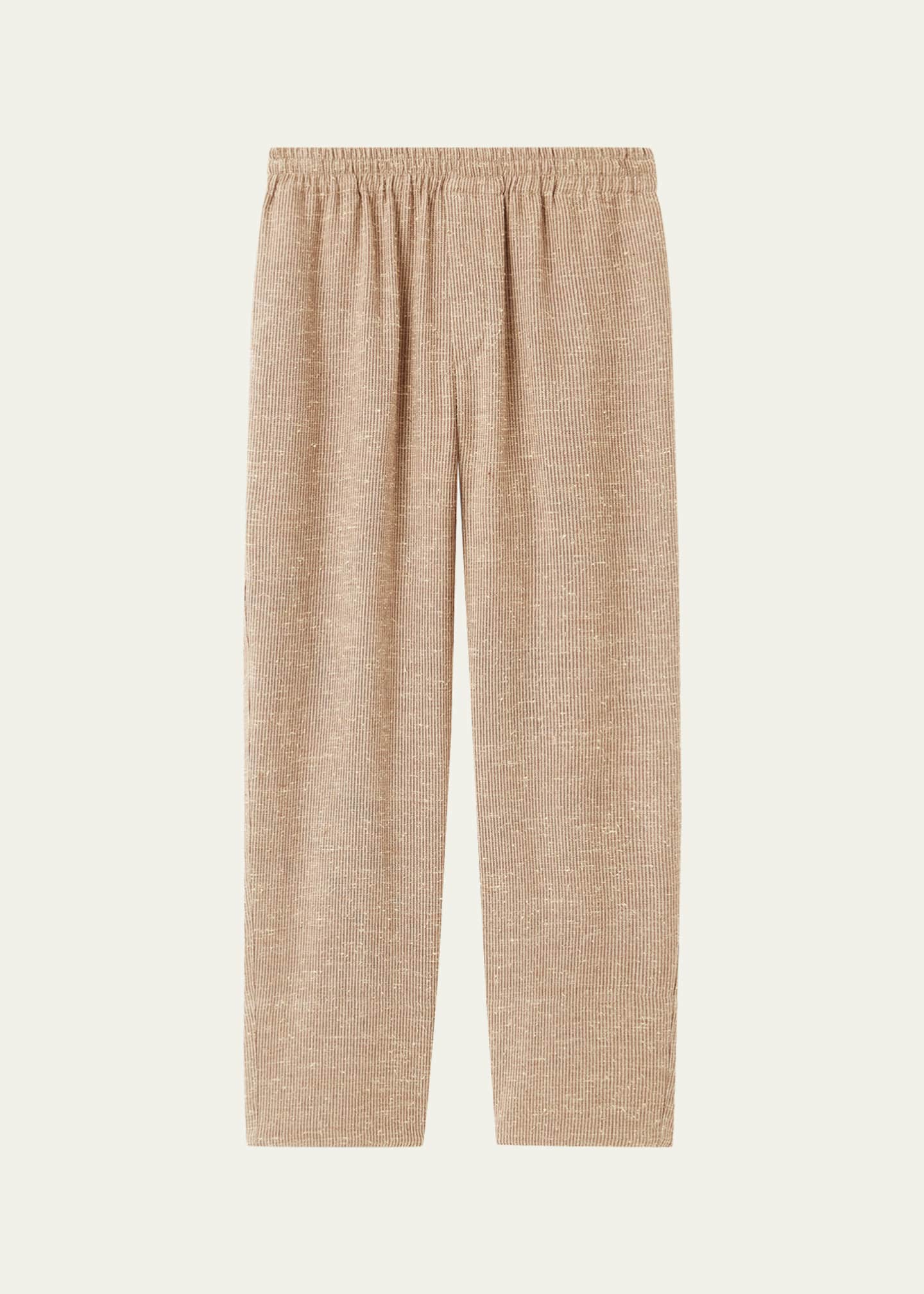 Loro Piana Men's Orlando Linen and Silk Stretch Trousers