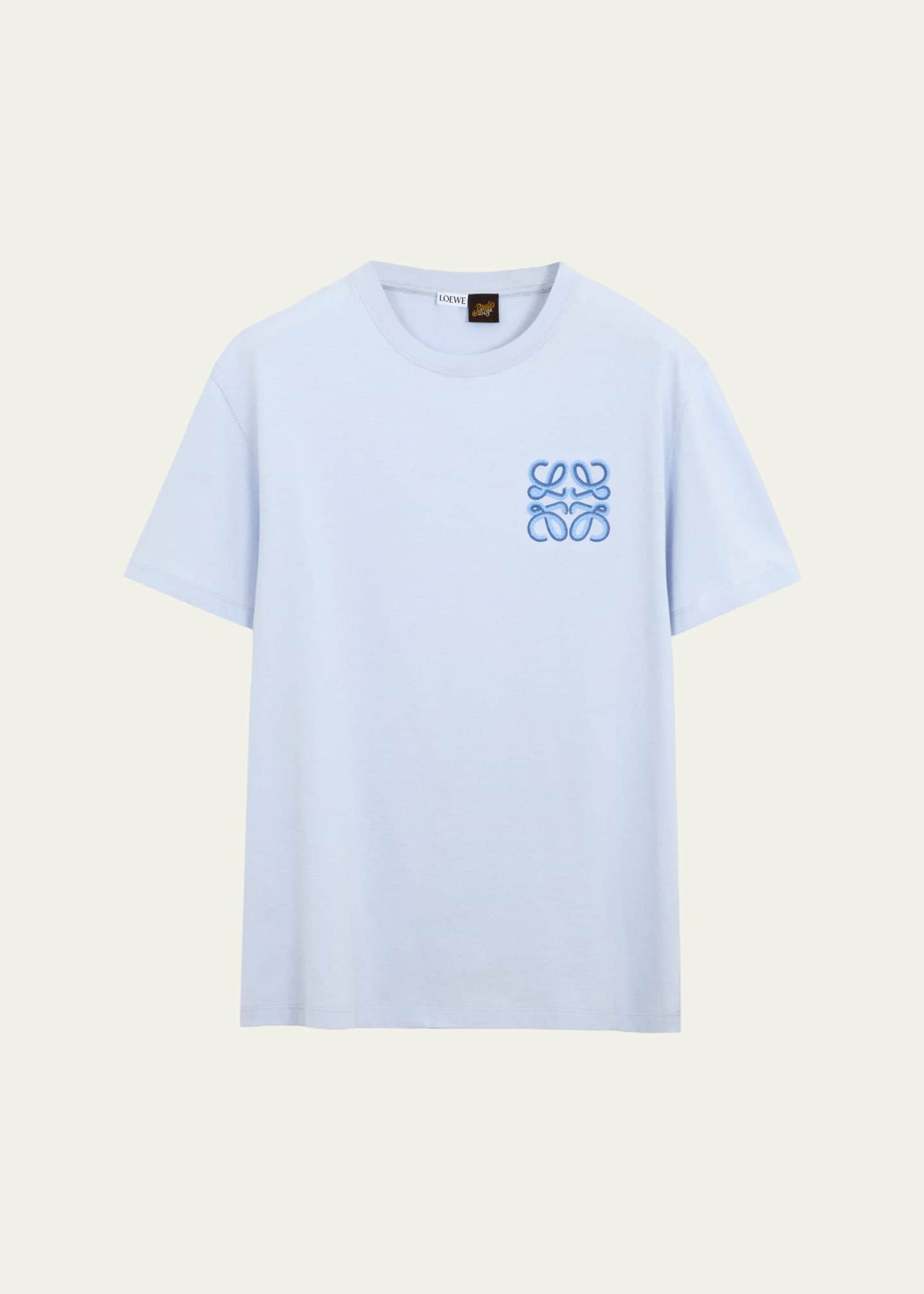 Loewe x Paula's Ibiza Men's Embroidered Logo T-Shirt - Bergdorf