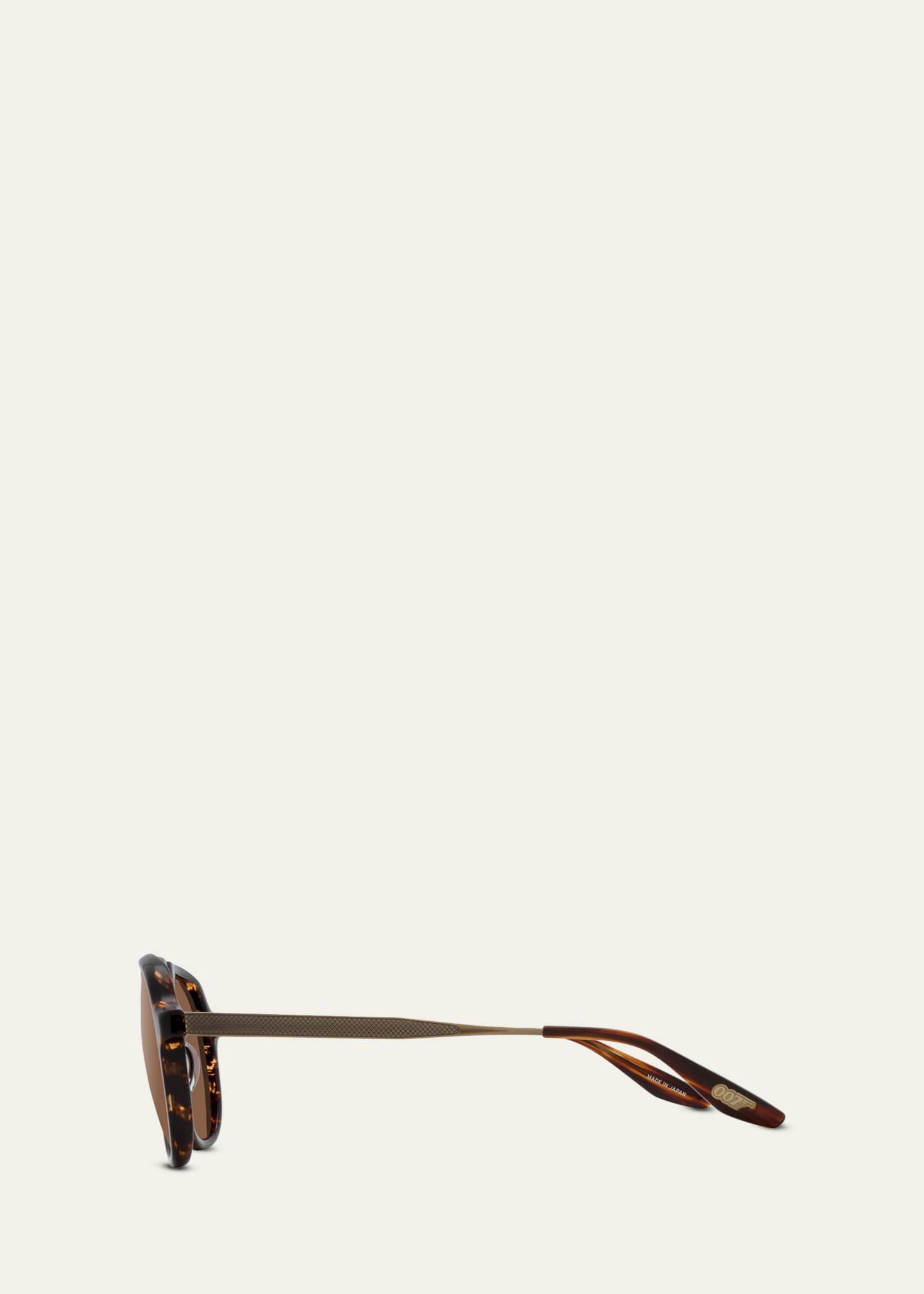 Barton Perreira 007 Vedretta Acetate Aviator Sunglasses  display picture 2