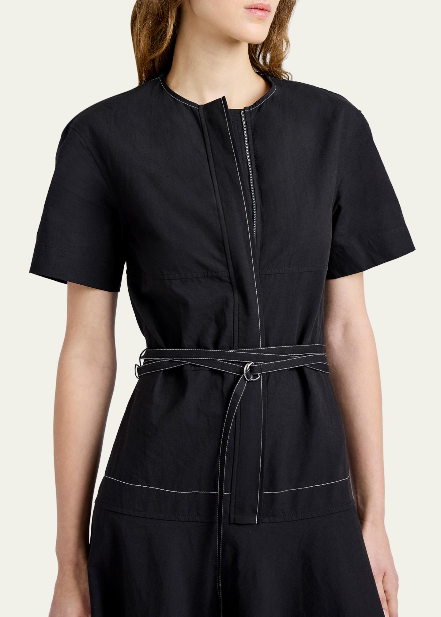 Proenza Schouler White Label Elizabeth Belted Midi Dress