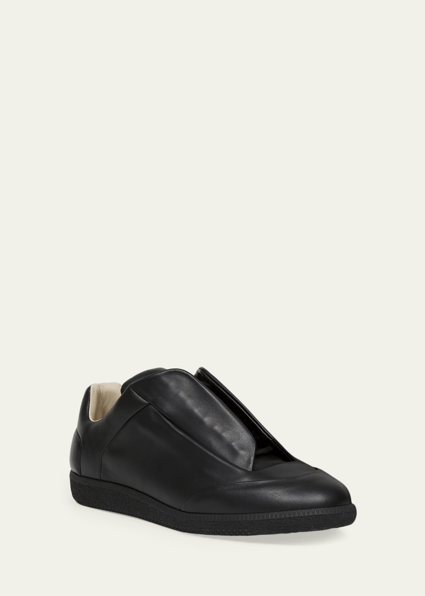 Maison Margiela Men's Future Soft Calfskin Mid-Top Sneakers