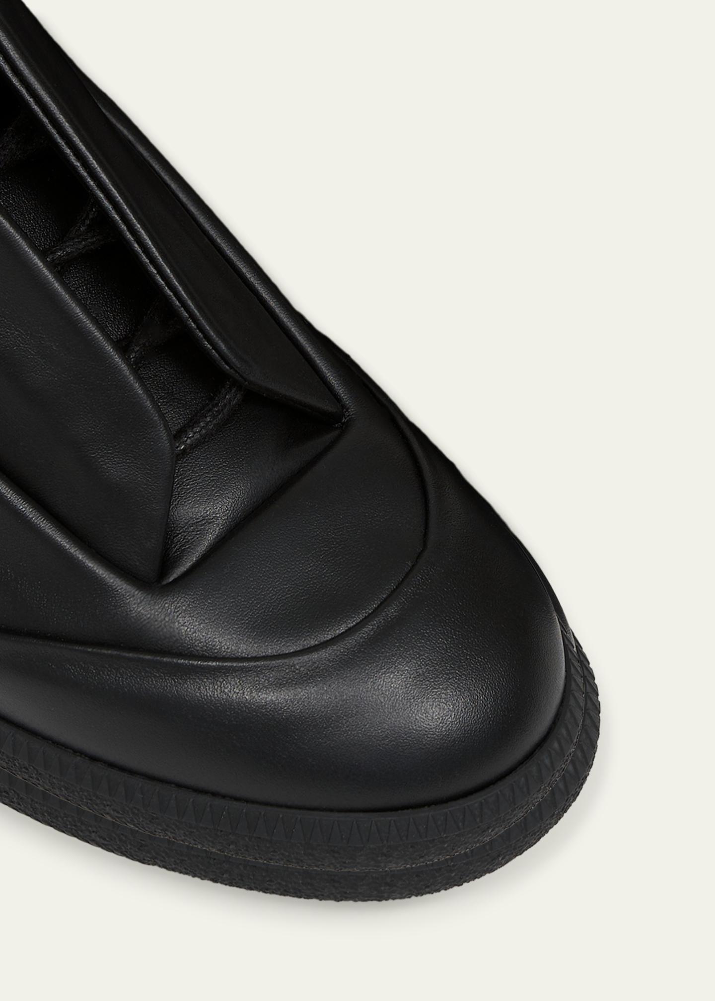 Maison Margiela Men's Future Soft Calfskin Mid-Top Sneakers