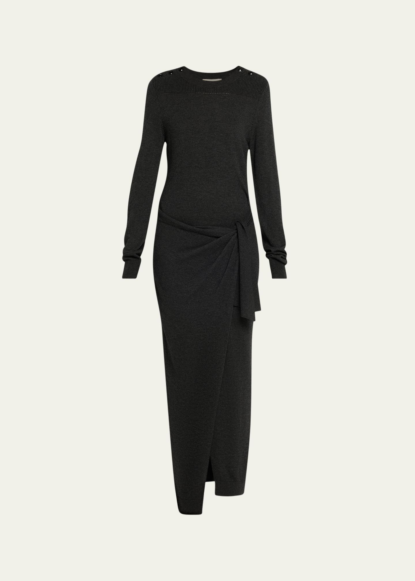 isabel marant knit dress Jozira - Female - Anthracite - Size 42 Marant etoile