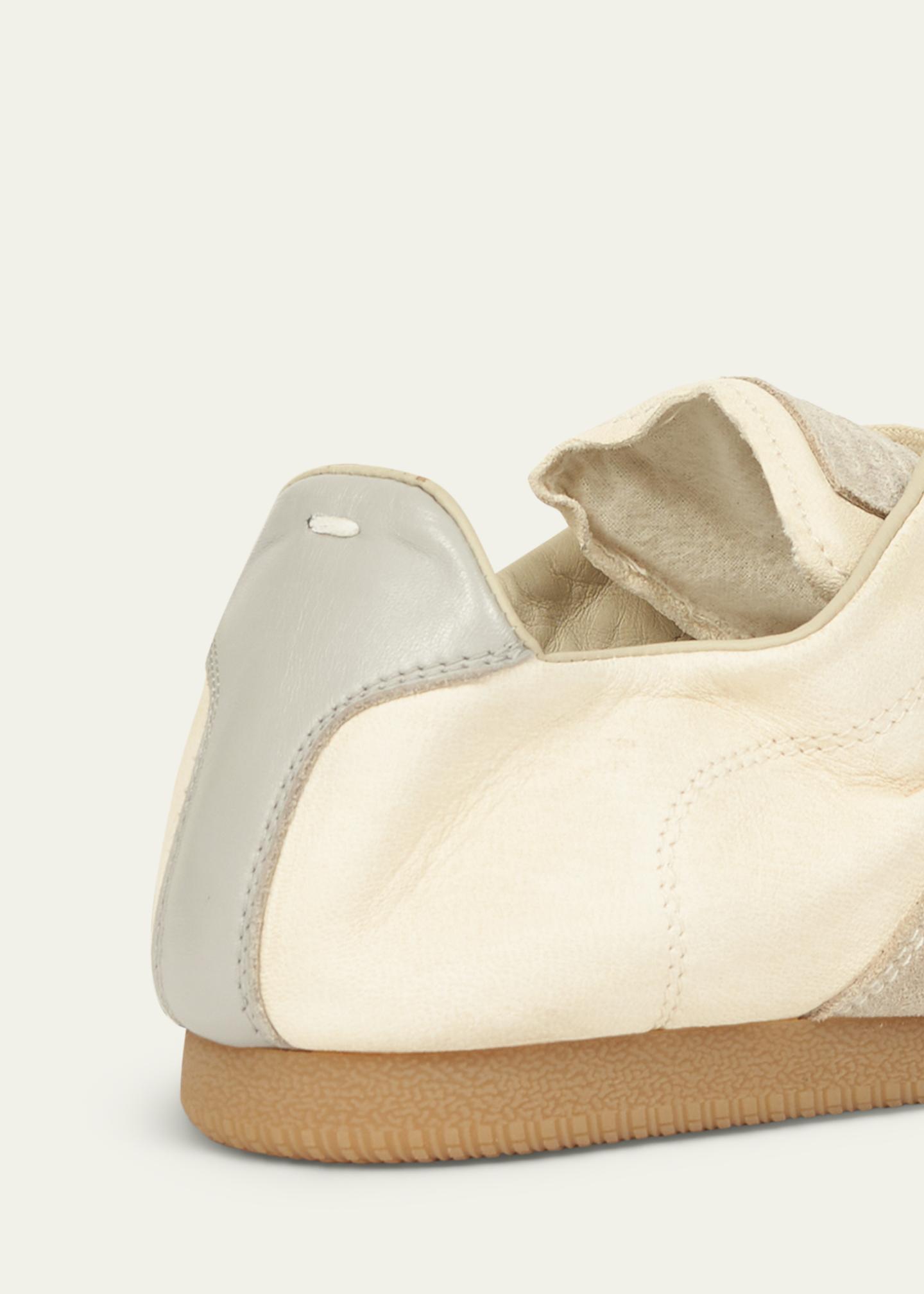 Maison Margiela Men's Replica Napa Leather and Suede Low-Top