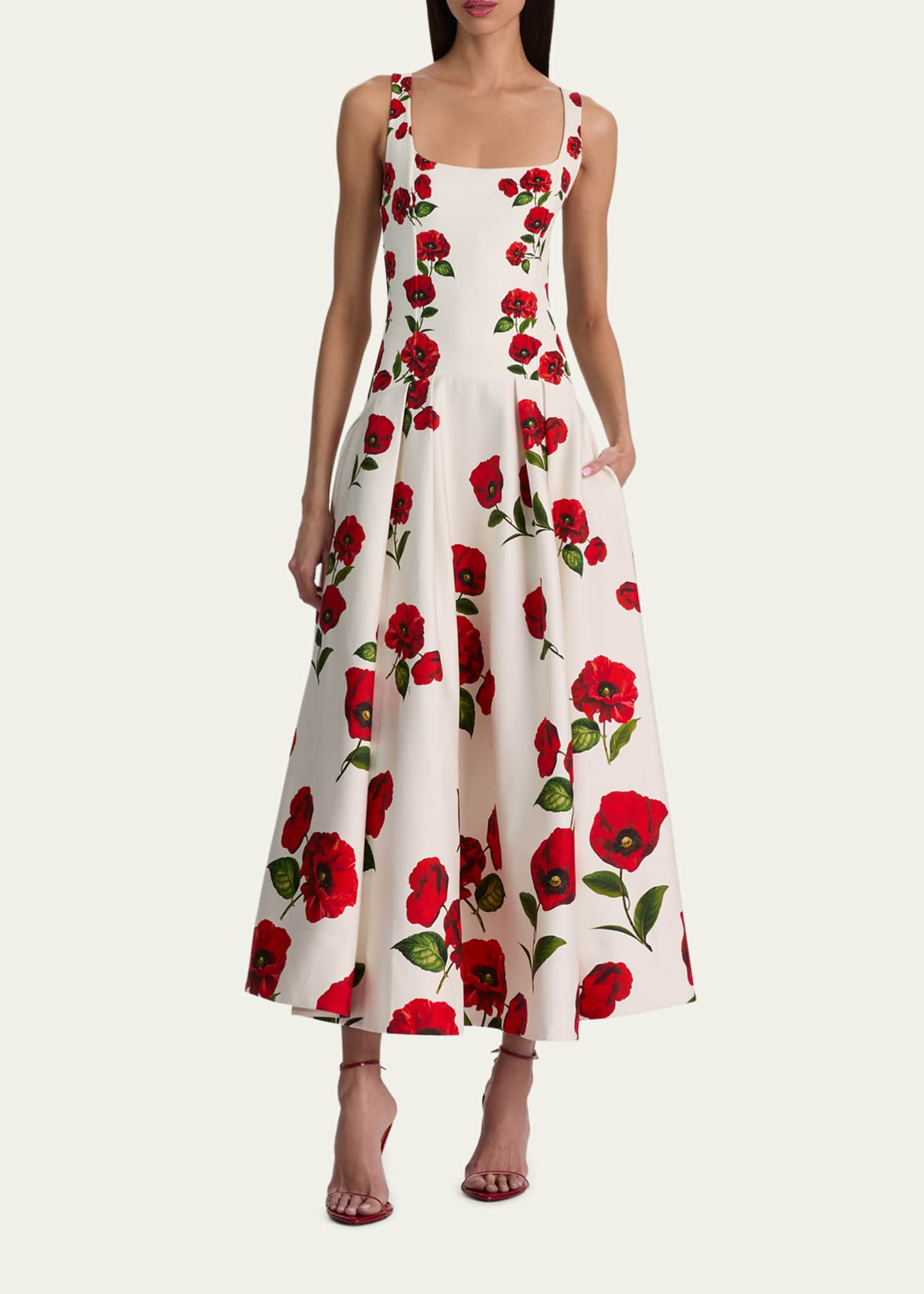 alice olivia maxi dress + Polly Seamed and made for the heat Alice + Olivia Adley Drop