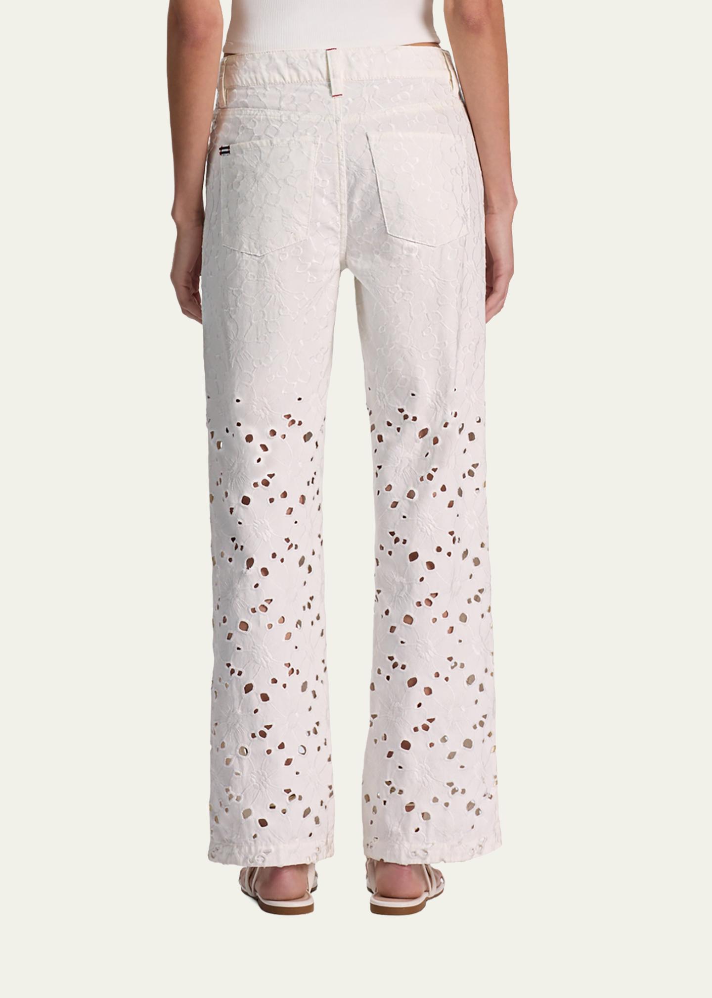 ALICE + OLIVIA Chic Laser-Cut Jeans - Bergdorf Goodman