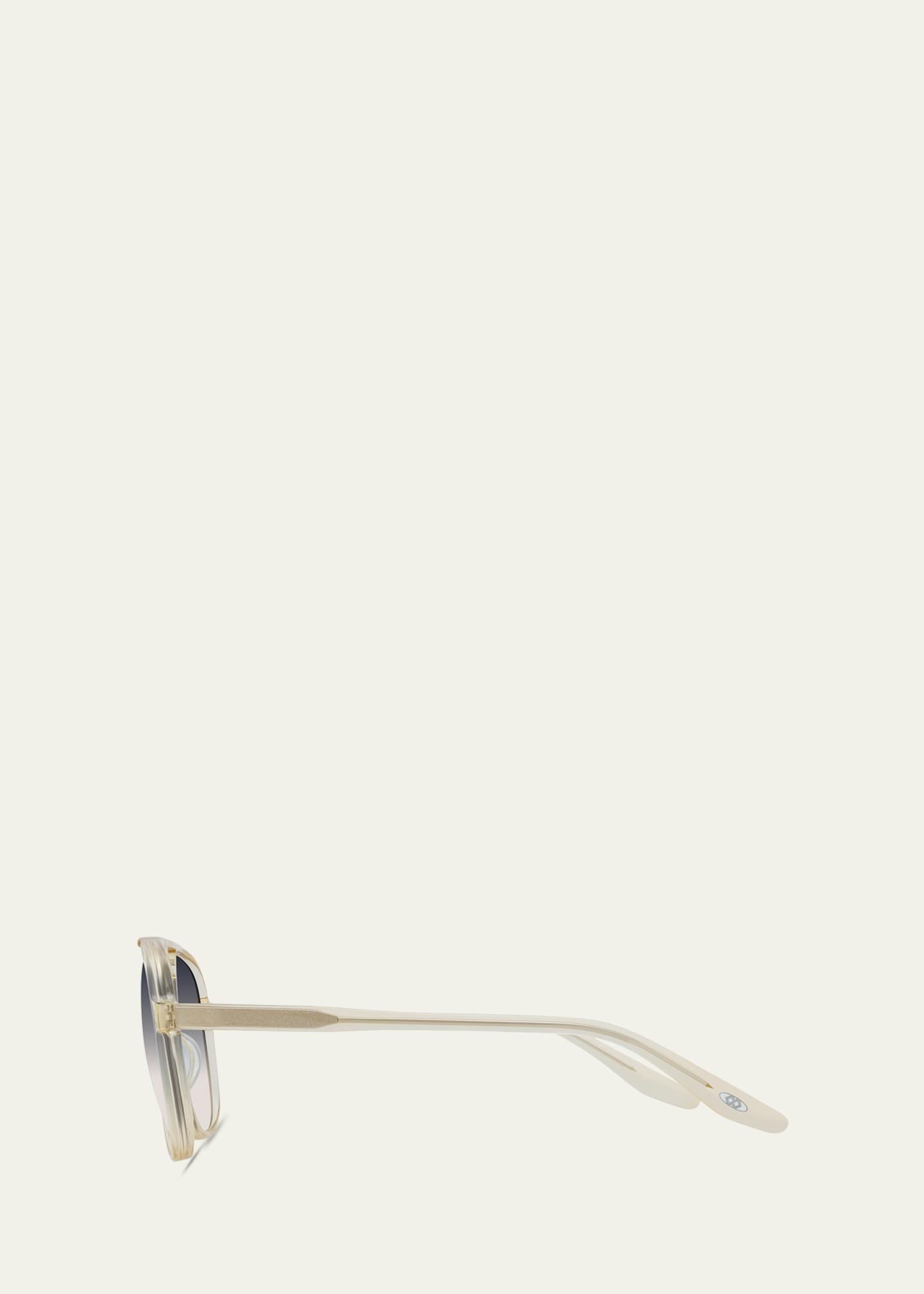 Barton Perreira Hartmann 55mm Acetate Aviator Sunglasses - Bergdorf Goodman