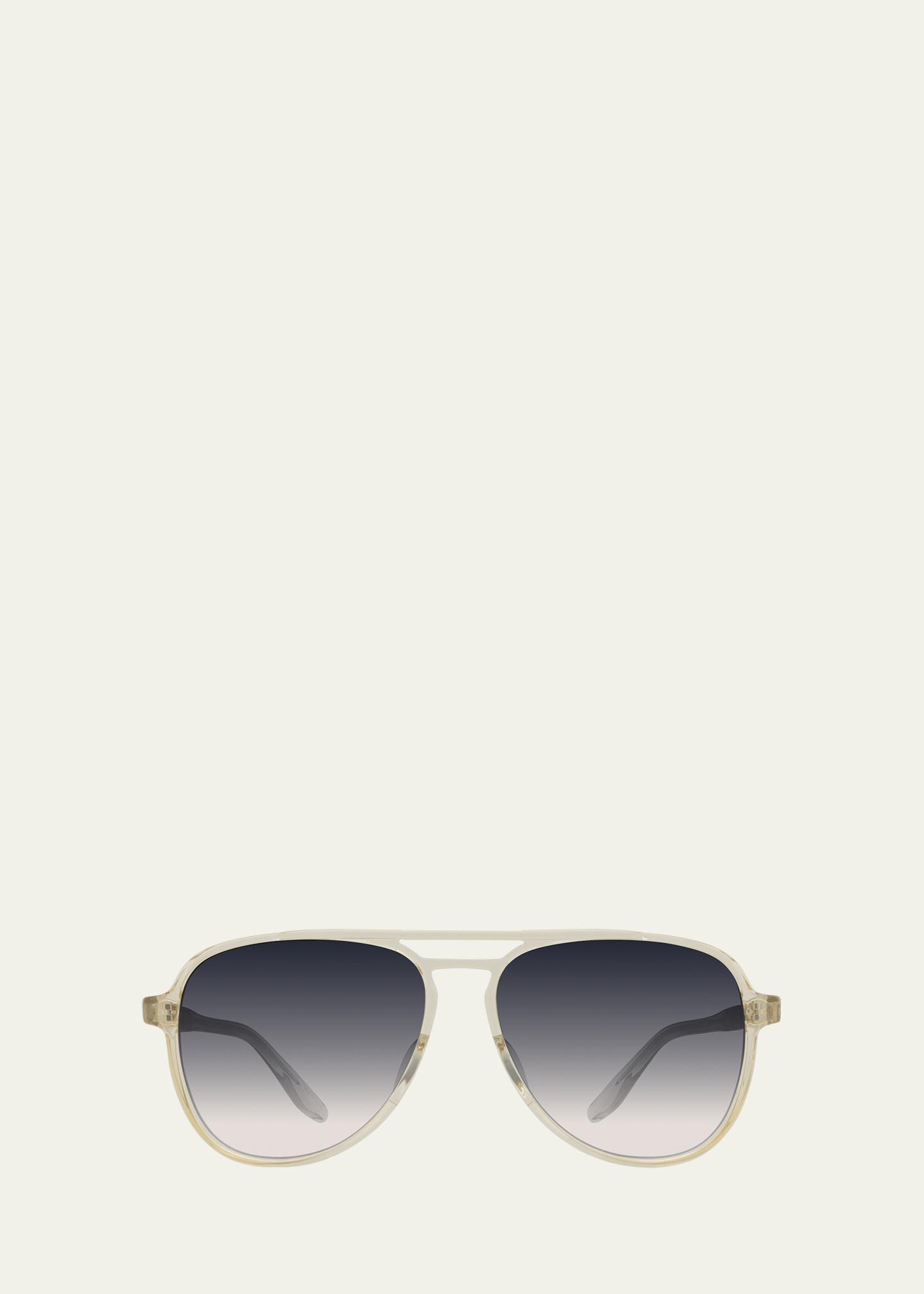 Barton Perreira Hartmann 55mm Acetate Aviator Sunglasses - Bergdorf Goodman