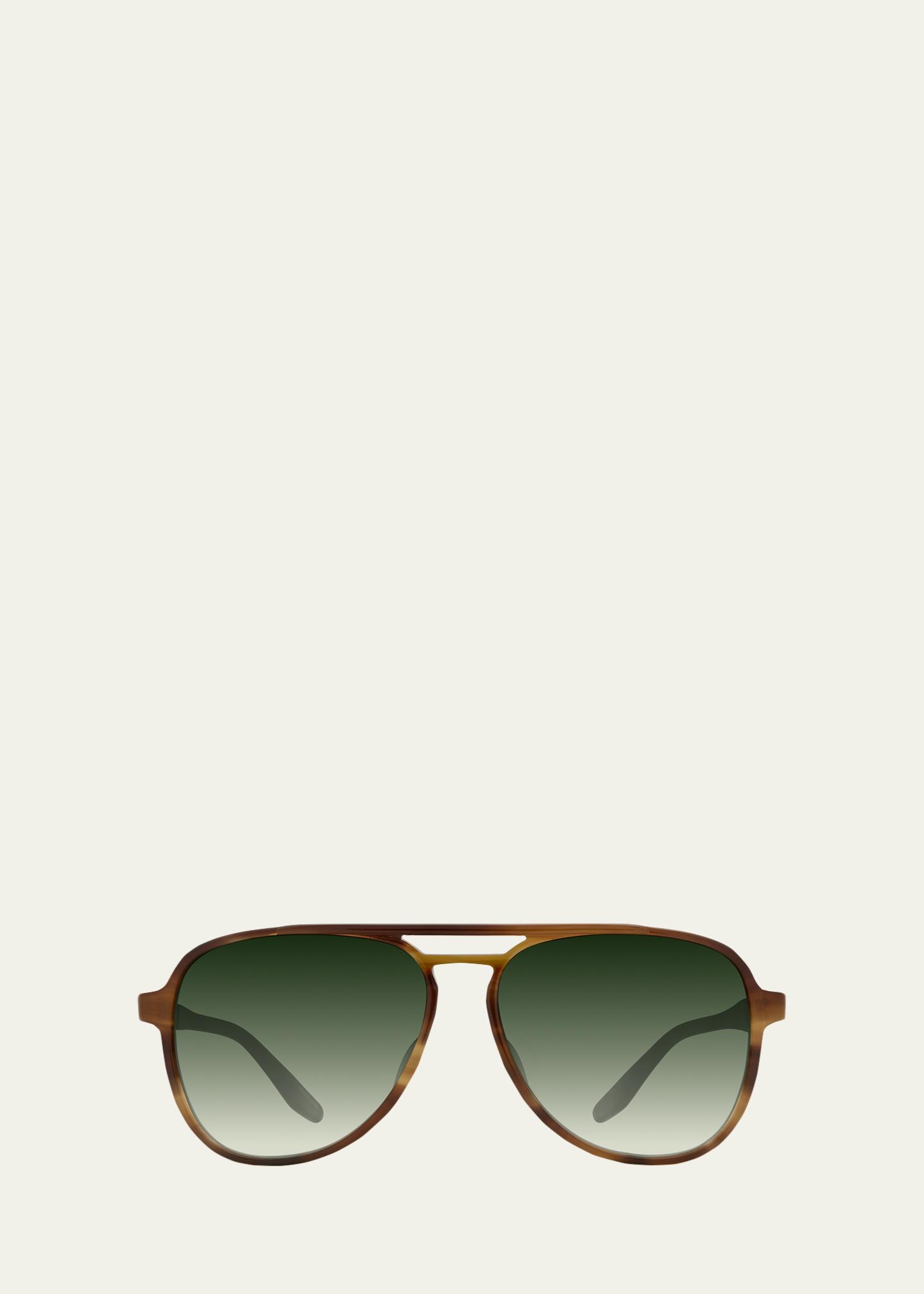 Barton Perreira Hartmann 55mm Acetate Aviator Sunglasses