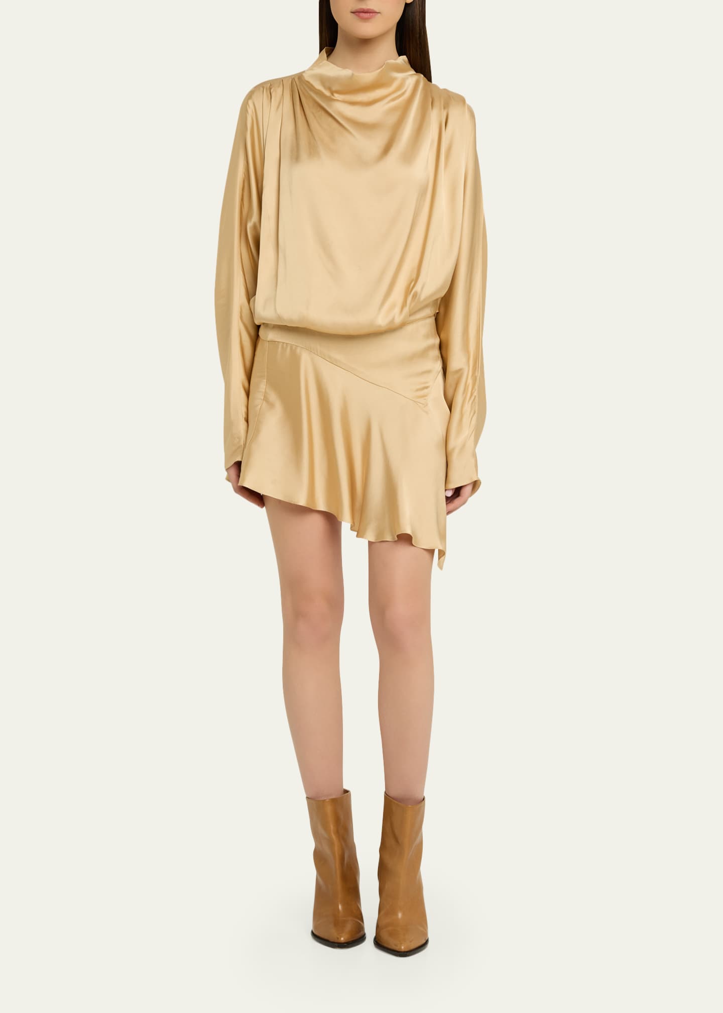 isabel marant silk mini dress Isabel Marant Neline Dress in Beige