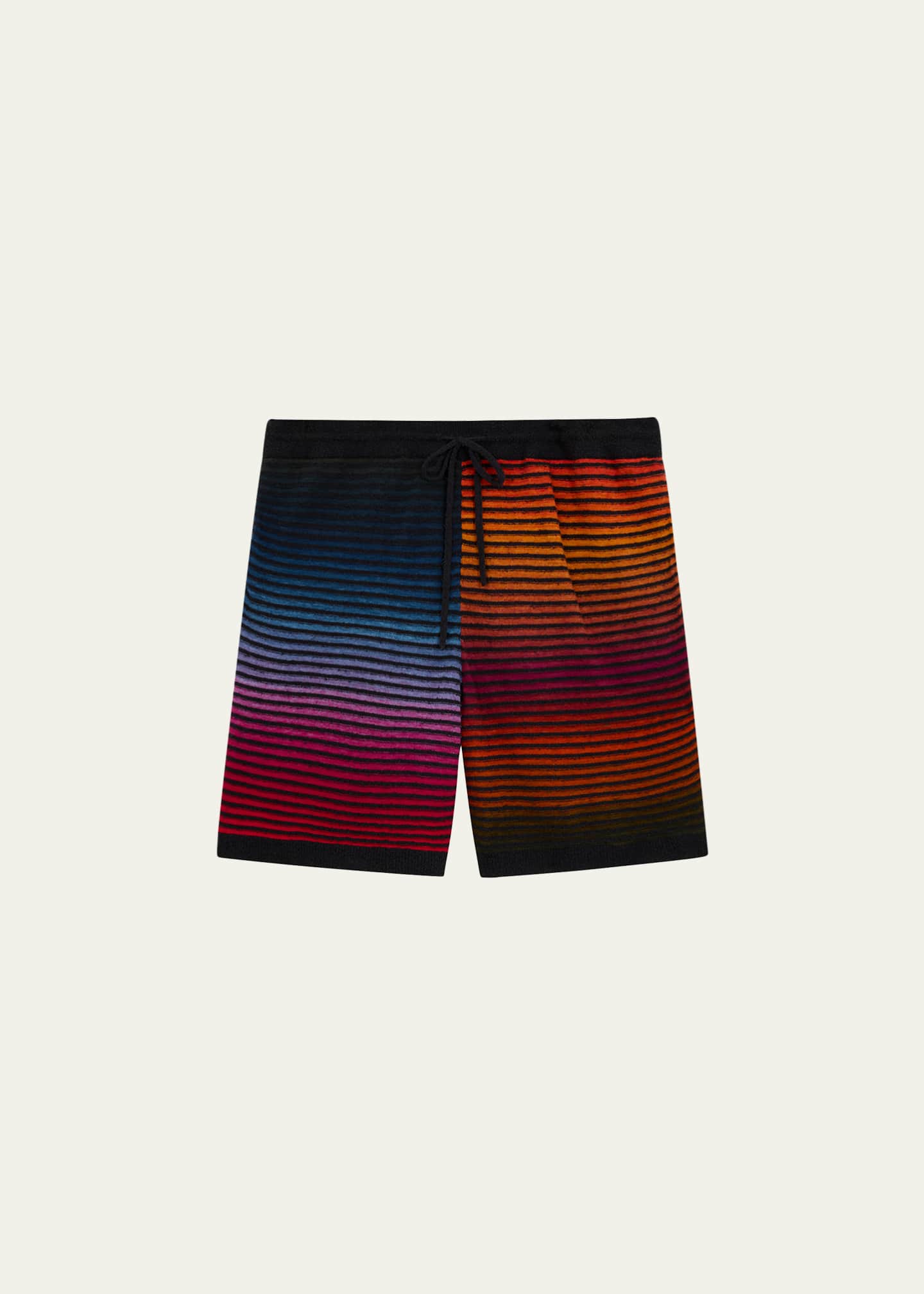 Loewe x Paula's Ibiza Men's Multi-Stripe Knit Shorts - Bergdorf