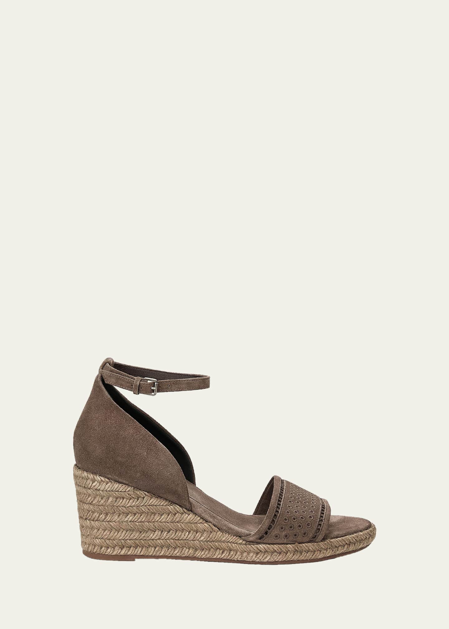 Brunello Cucinelli Suede Espadrille Wedge Sandals - Bergdorf Goodman