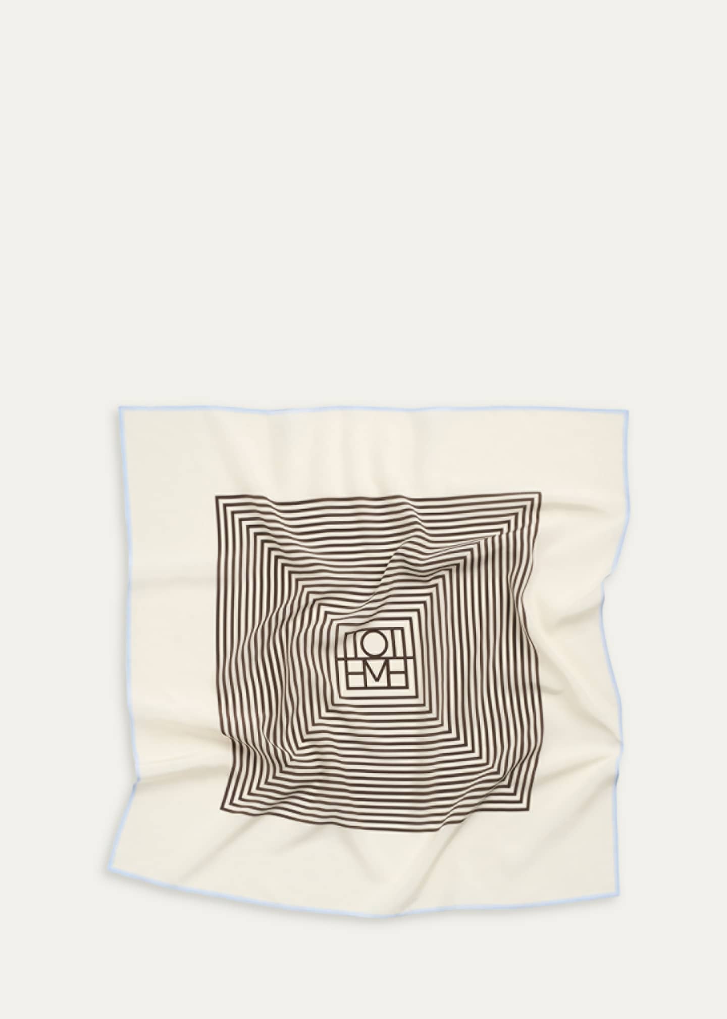 Toteme Centered Monogram Silk Scarf - Bergdorf Goodman