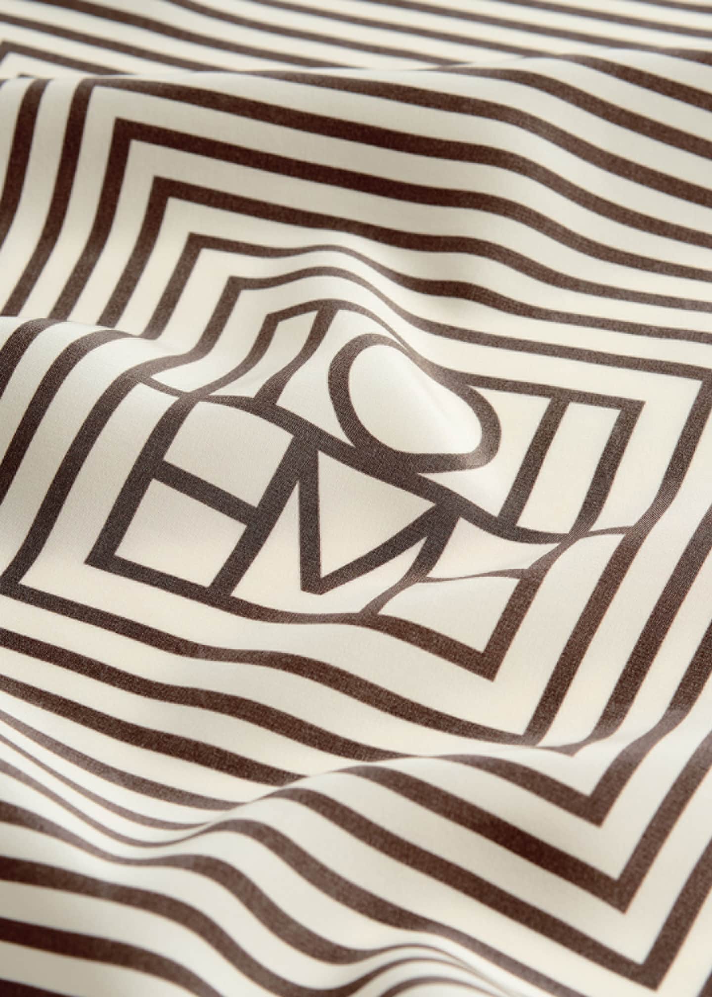 Toteme Centered Monogram Silk Scarf - Bergdorf Goodman