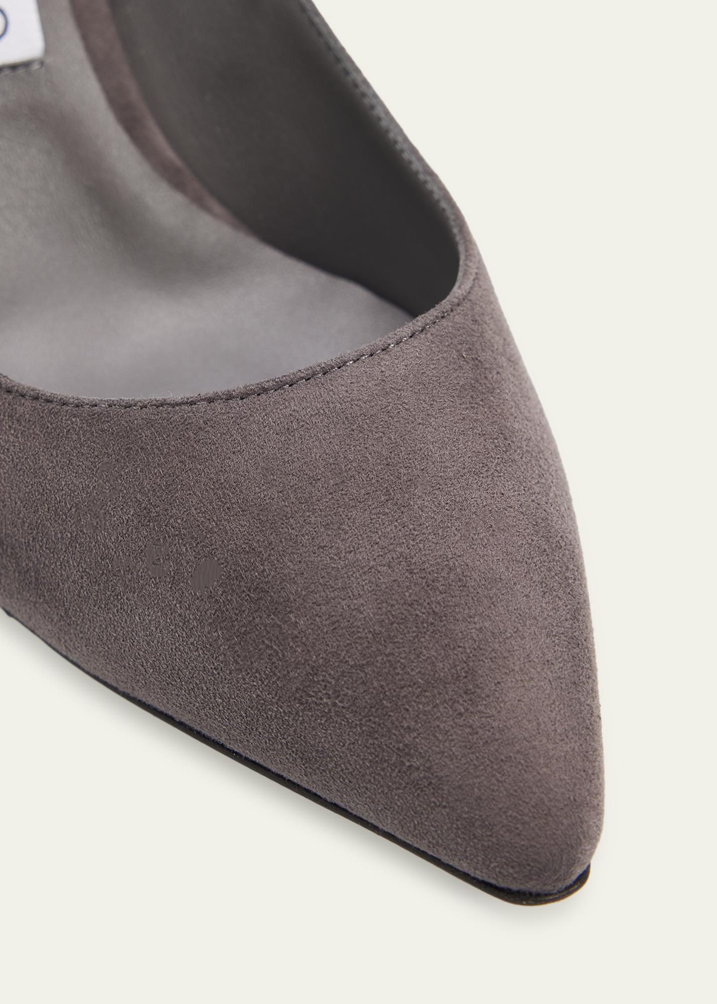Jimmy Choo 85mm Romy Suede Pointed-Toe Pumps - Bergdorf Goodman