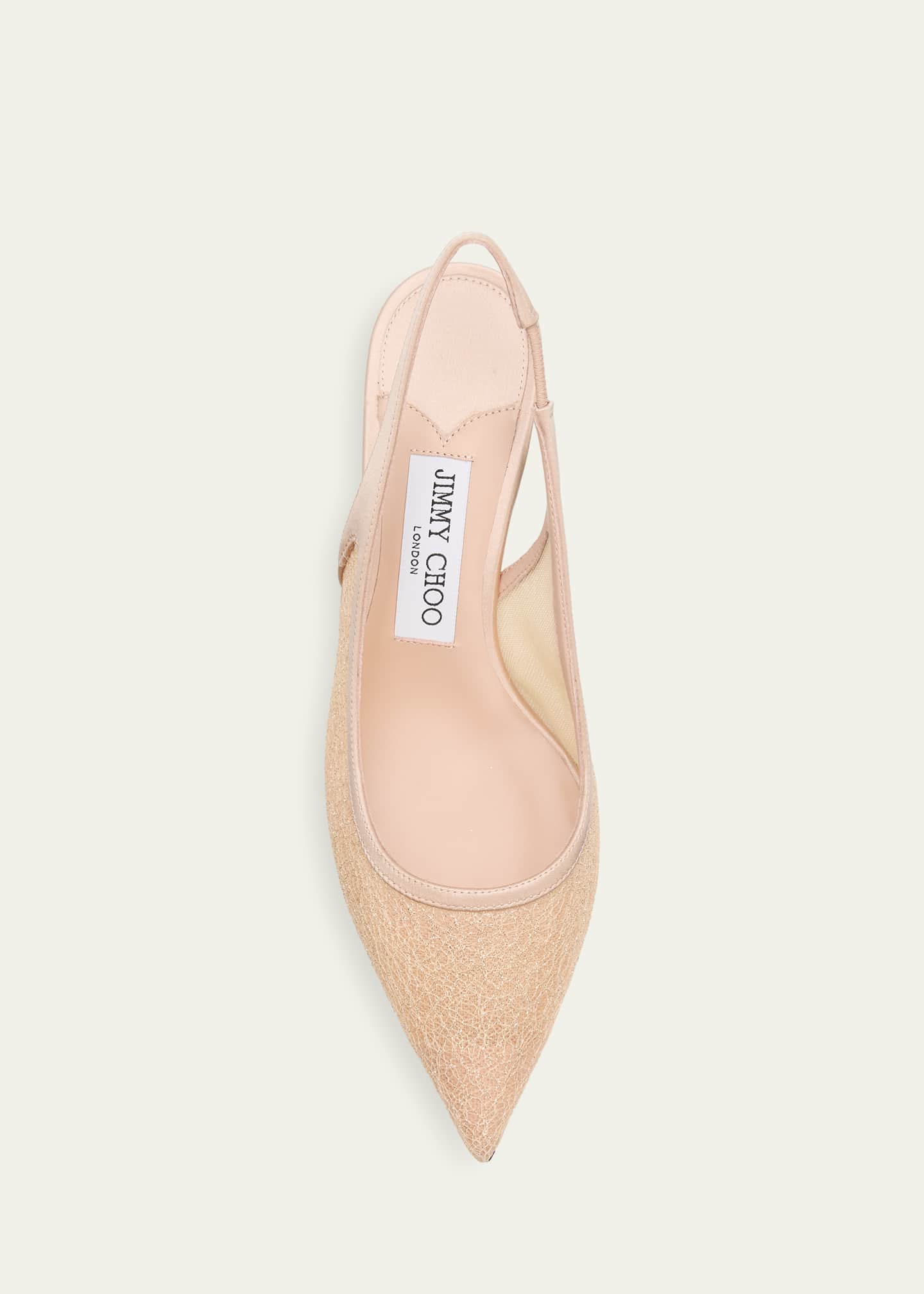 Jimmy Choo 65mm Love Lace Satin Slingback Pumps - Bergdorf Goodman