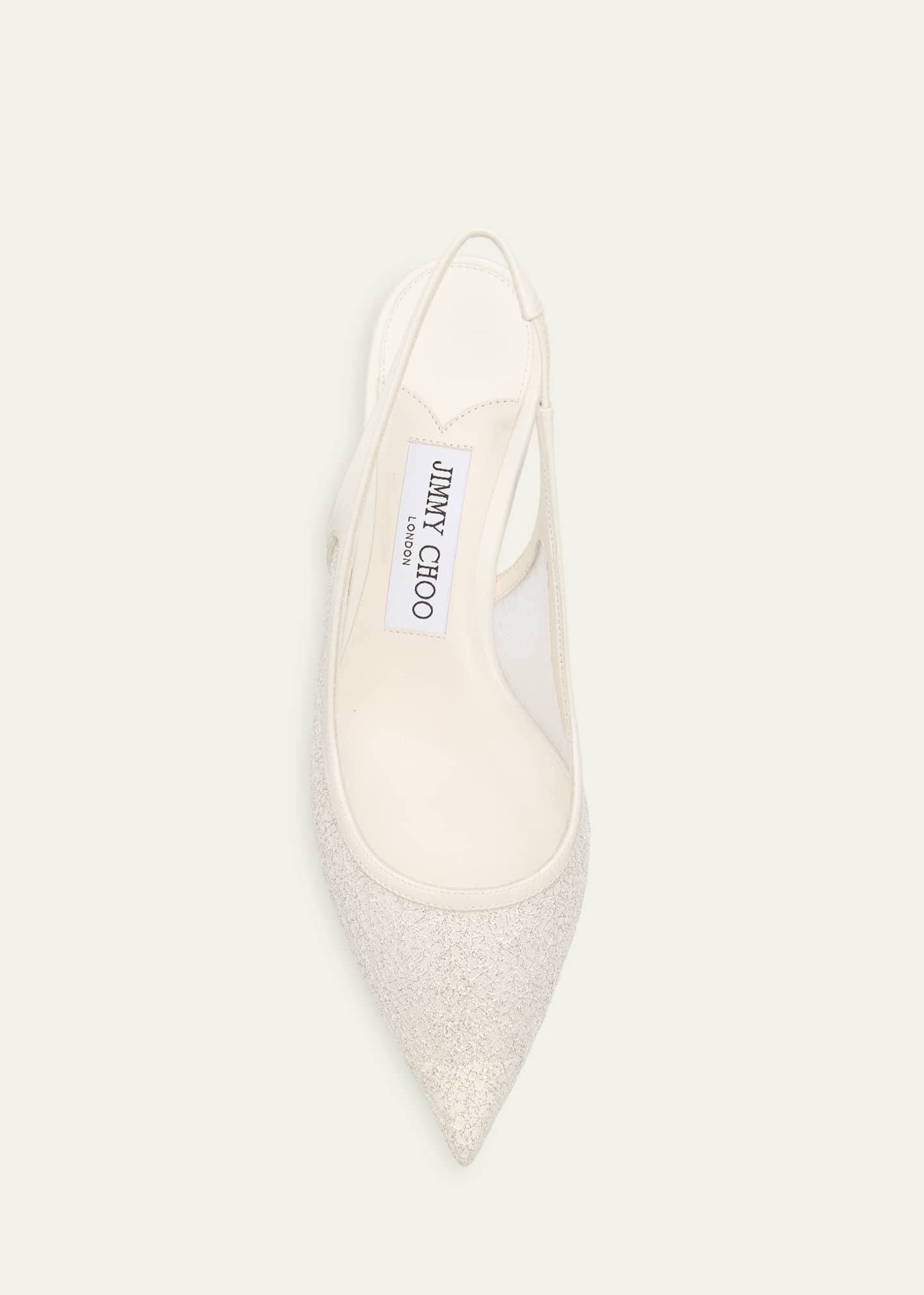 Jimmy Choo 65mm Love Lace Satin Slingback Pumps - Bergdorf Goodman