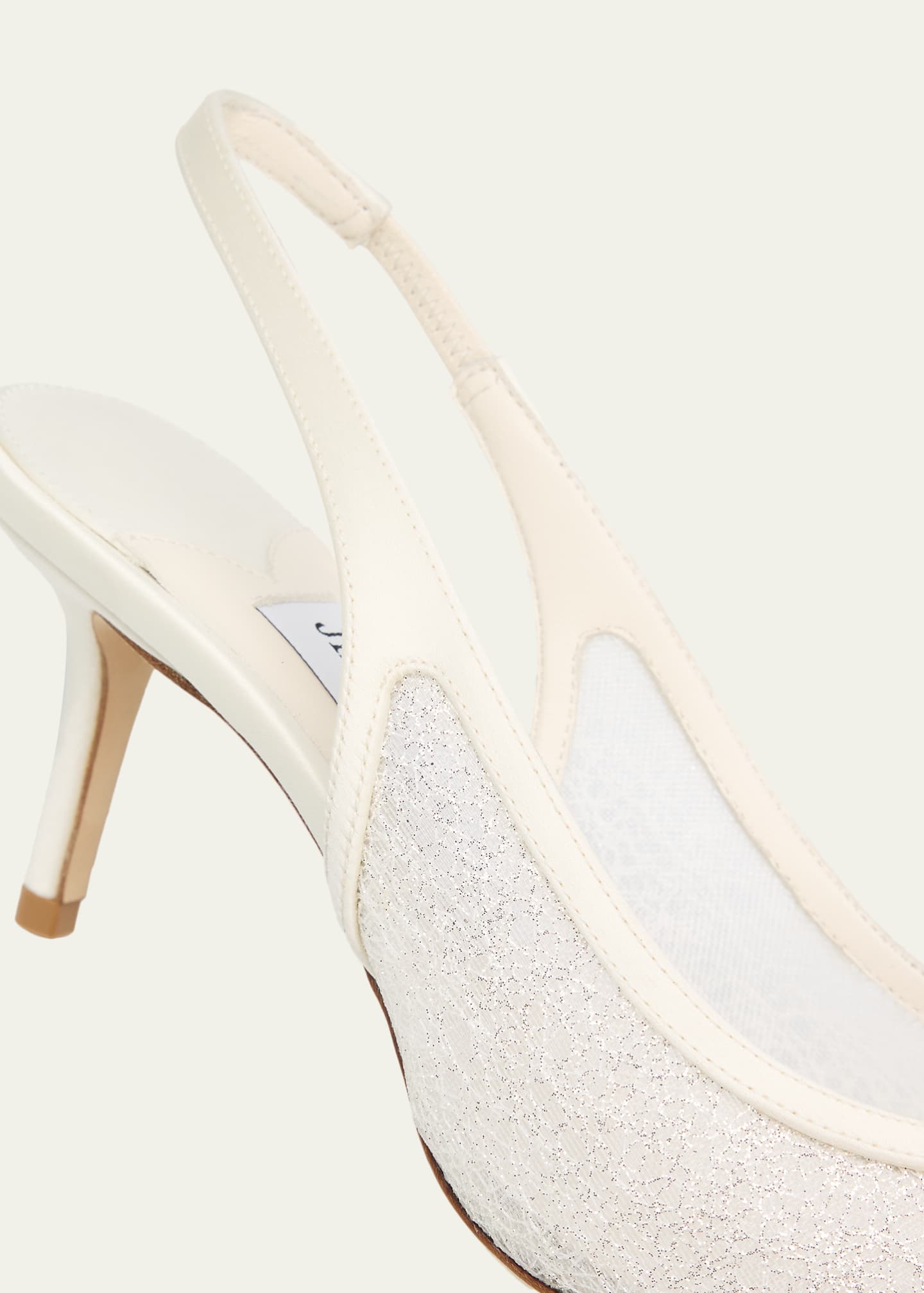Jimmy Choo 65mm Love Lace Satin Slingback Pumps - Bergdorf Goodman