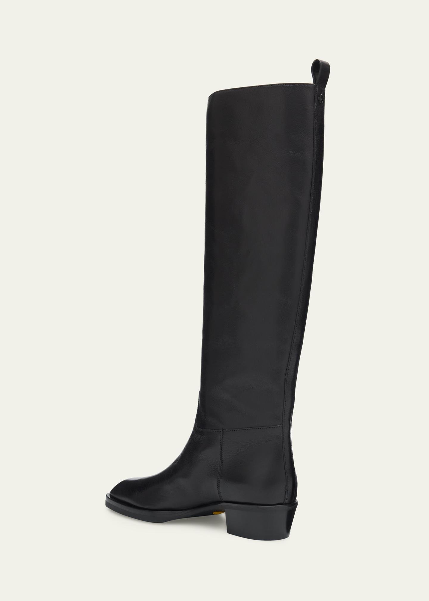 Jimmy Choo 45mm Mave Leather Knee-High Boots - Bergdorf Goodman