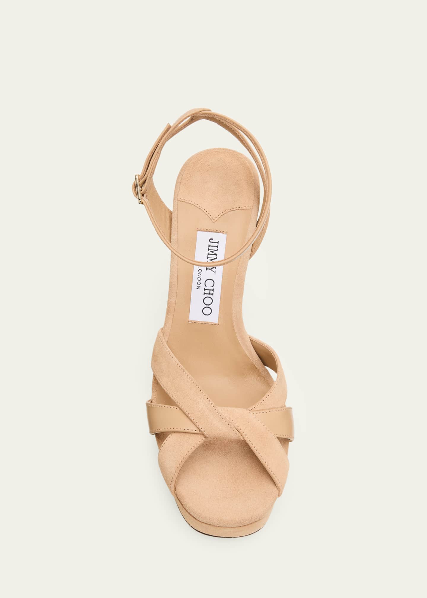 週末価格　美品　SoorPloom Huarache, Sandal 33 Jimmy Choo 120mm Kove Mixed Leather Platform Sandals - Bergdorf