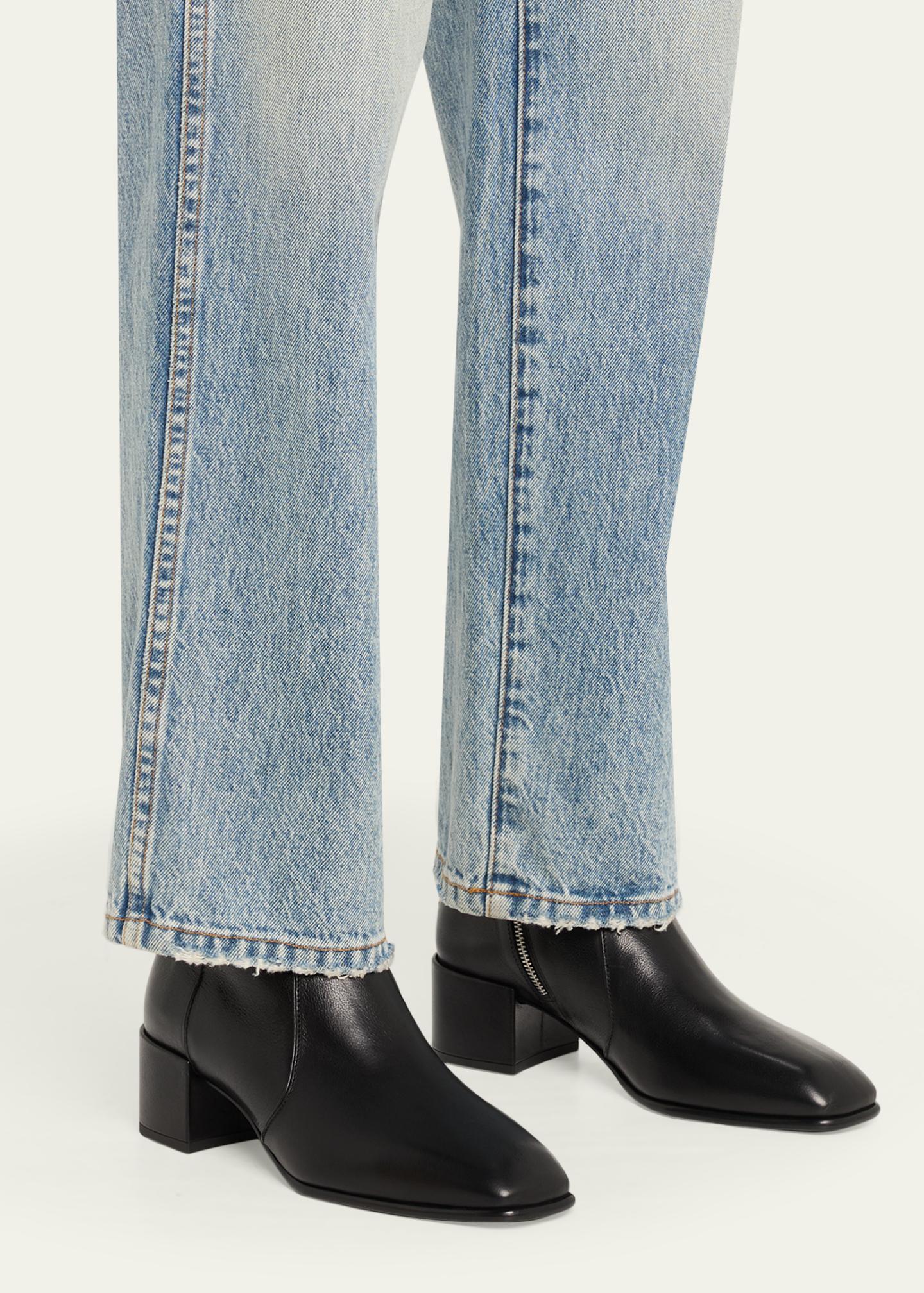 Jimmy Choo 45mm Eliot Vintage Leather Ankle Boots - Bergdorf Goodman