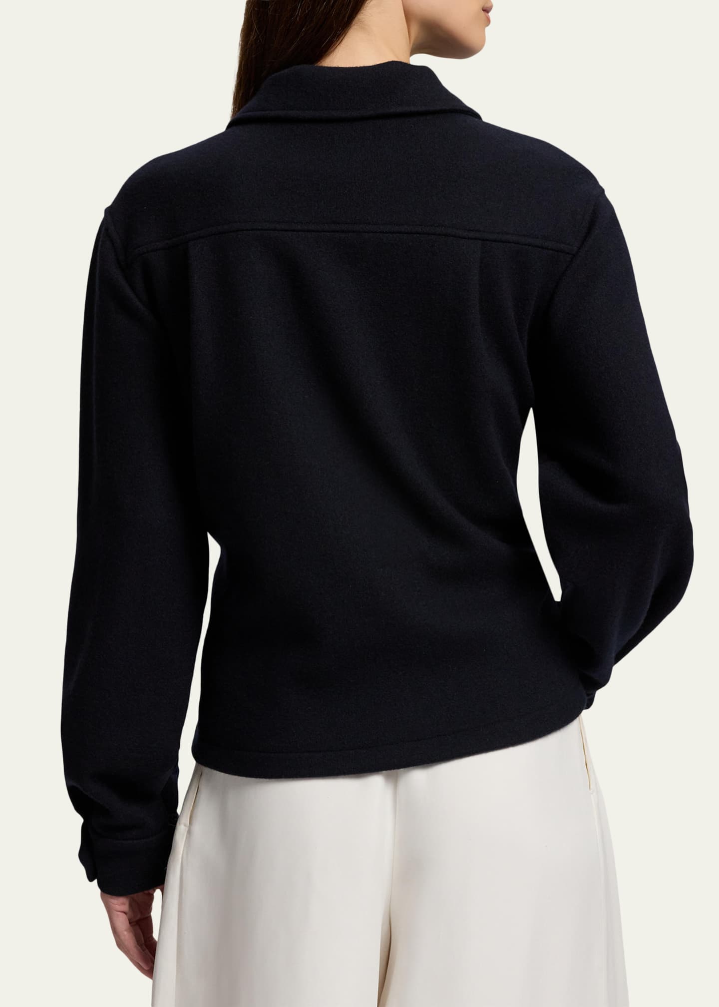 Ralph Lauren Collection Tyrus Felted Cashmere Jersey Sweatshirt