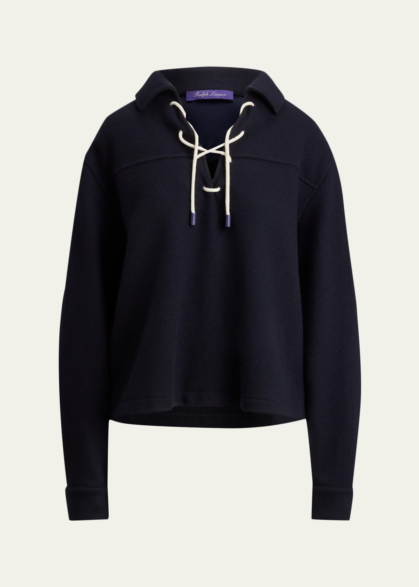 Ralph Lauren Collection Tyrus Felted Cashmere Jersey Sweatshirt