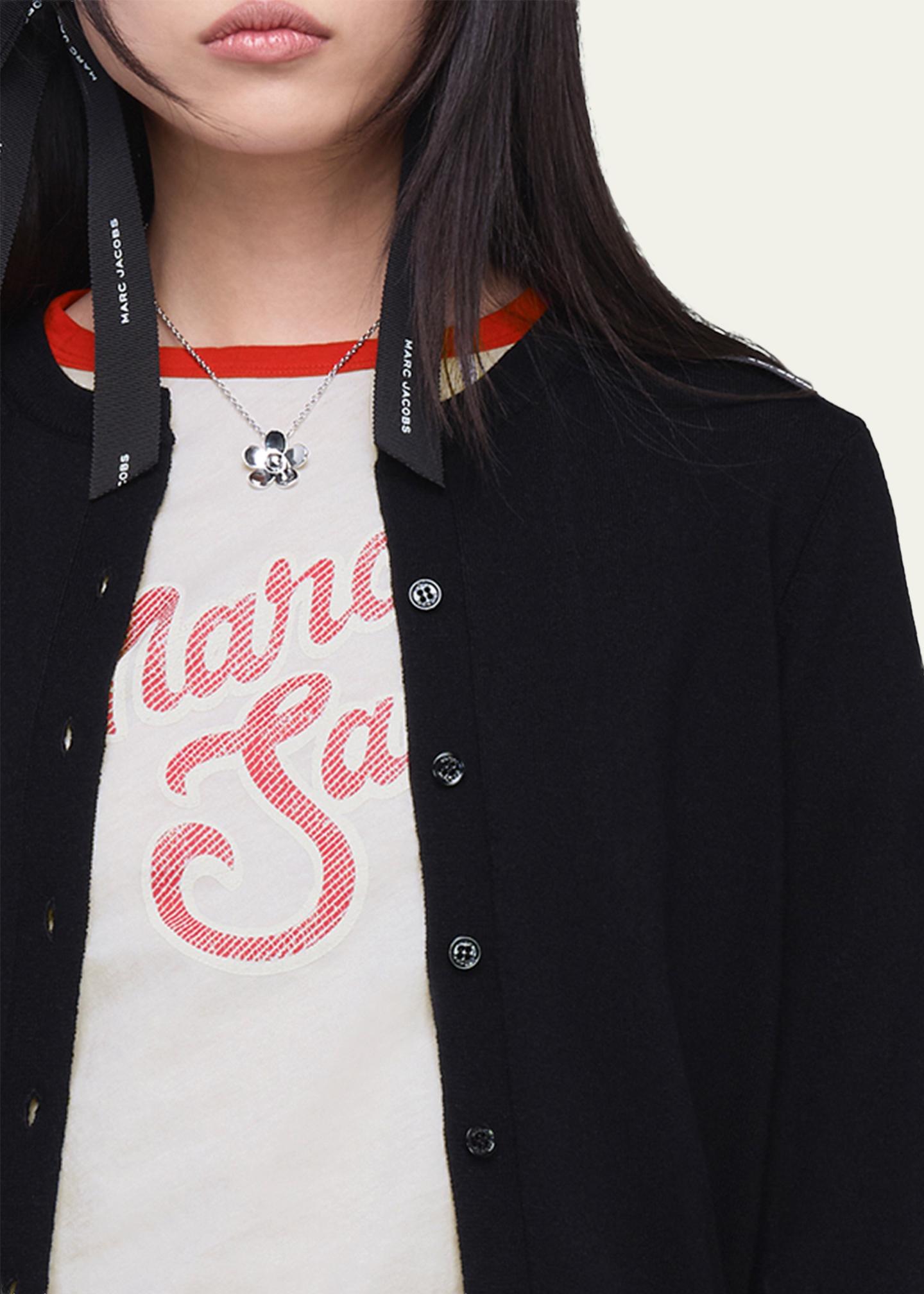 Marc Jacobs Scalloped Daisy Crewneck Cardigan - Bergdorf Goodman