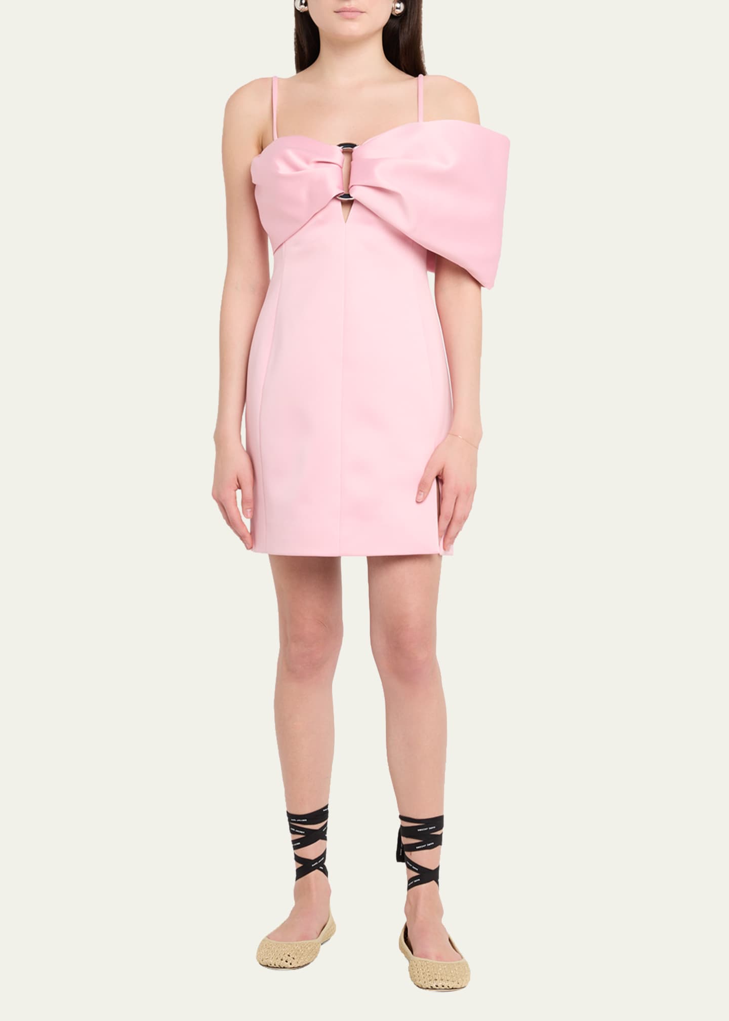 marc jacobs pink dress Marc Jacobs Satin Pop JBow Dress, Ribbon Pink, Women's, 10, Cocktail & Party Wedding Guest Dresses Satin & Silk Dresses