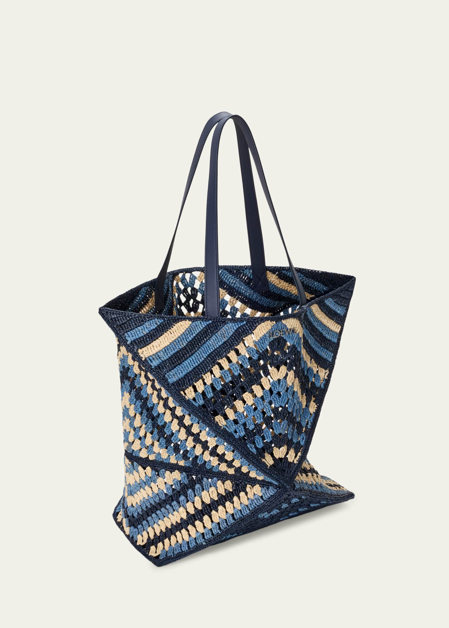 Loewe x Paula's Ibiza Men's Puzzle Fold XL Raffia Tote Bag