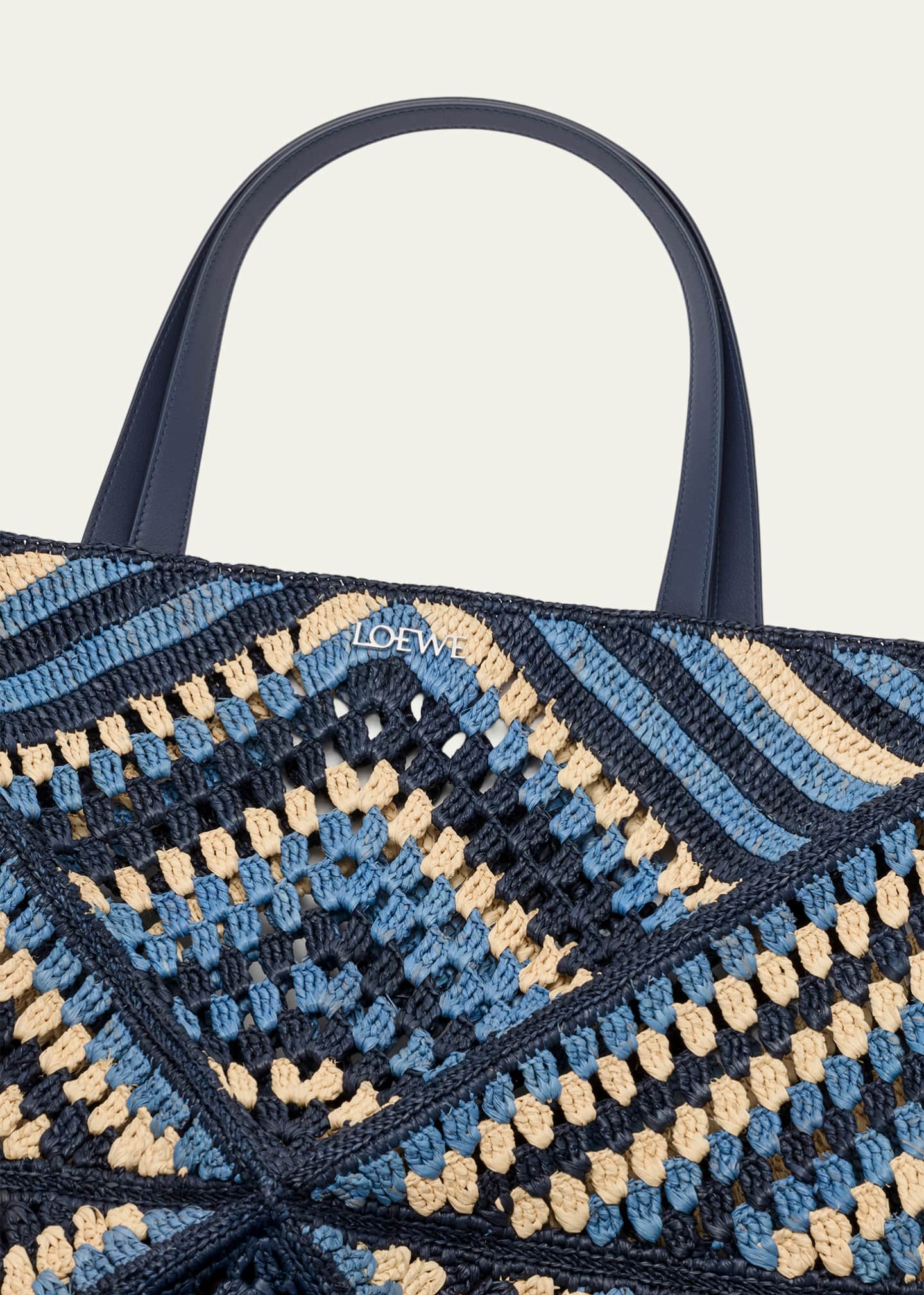 Loewe x Paula's Ibiza Men's Puzzle Fold XL Raffia Tote Bag