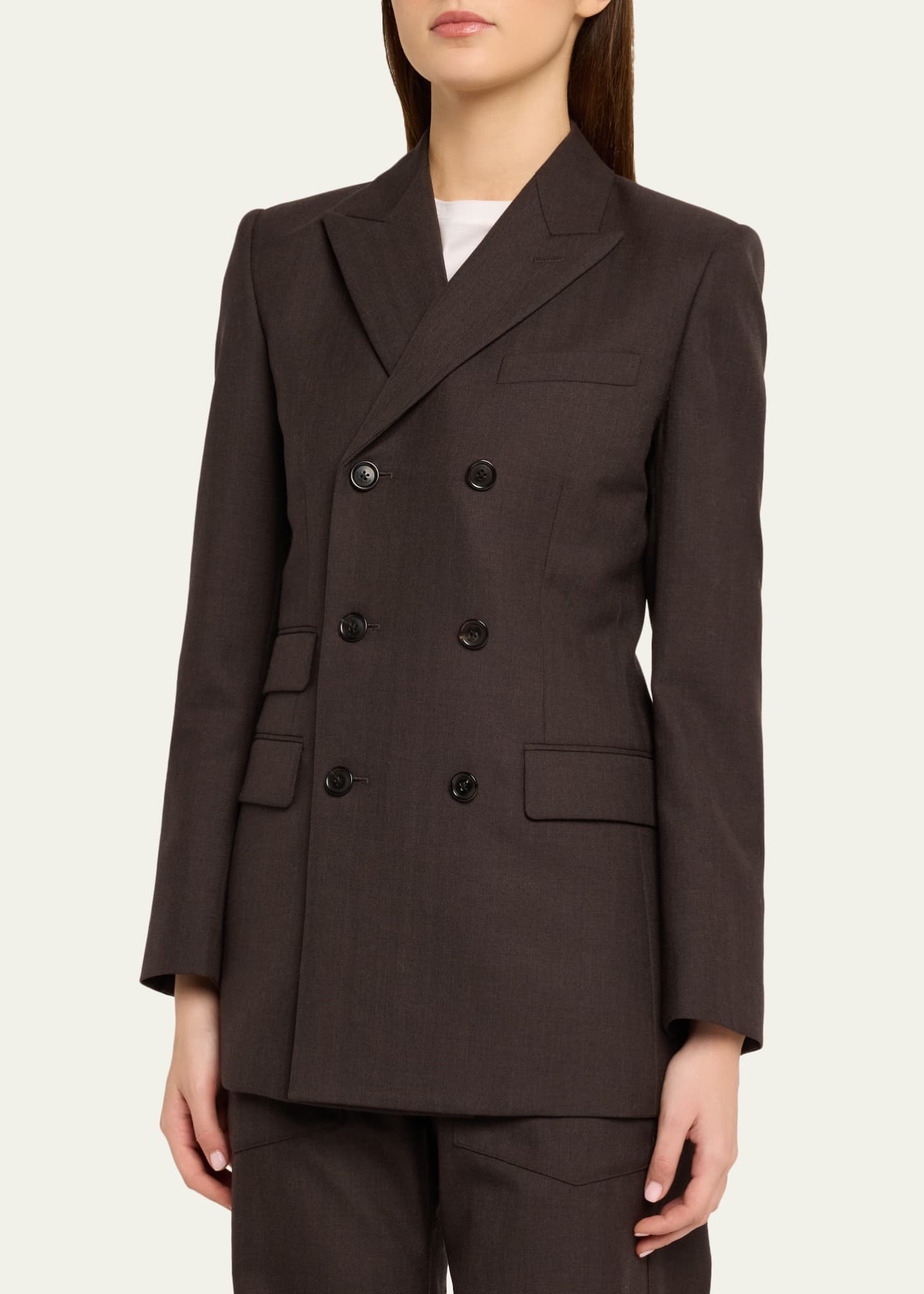 Nili Lotan Noah Virgin Wool Double-Breasted Jacket - Bergdorf Goodman
