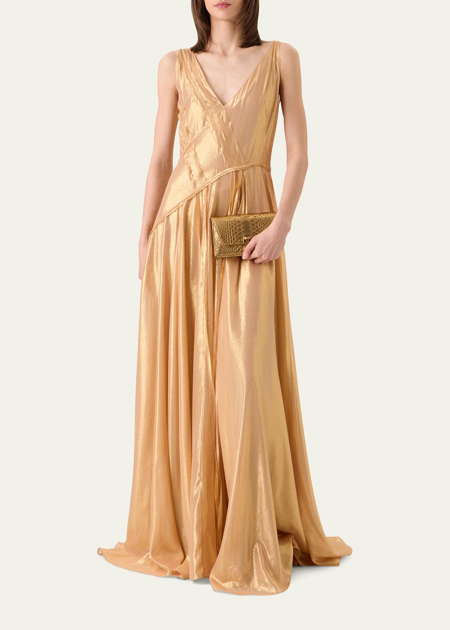 Akris Anouk Metallic Snakeskin Envelope Bag - Bergdorf Goodman