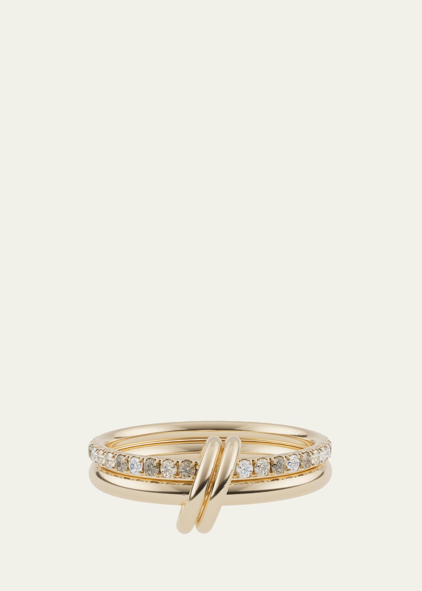 Spinelli Kilcollin Ceres Deux Yellow Gold Ring with Diamonds - Bergdorf ...