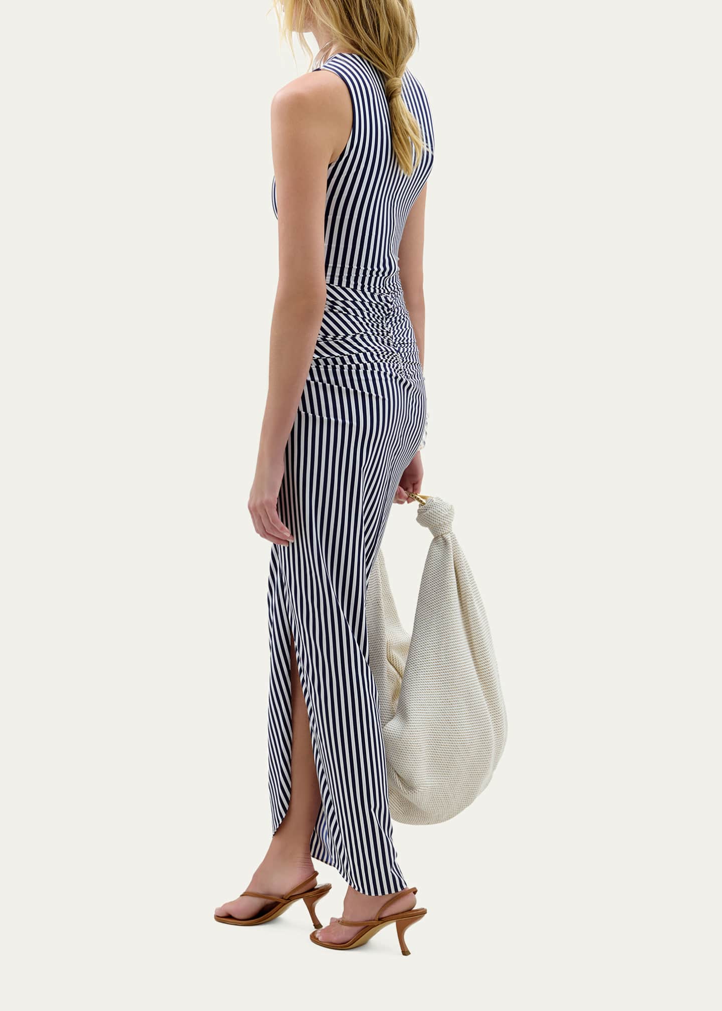 Silvia Tcherassi Leni Striped Twisted Sleeveless Maxi Dress - Bergdorf  Goodman