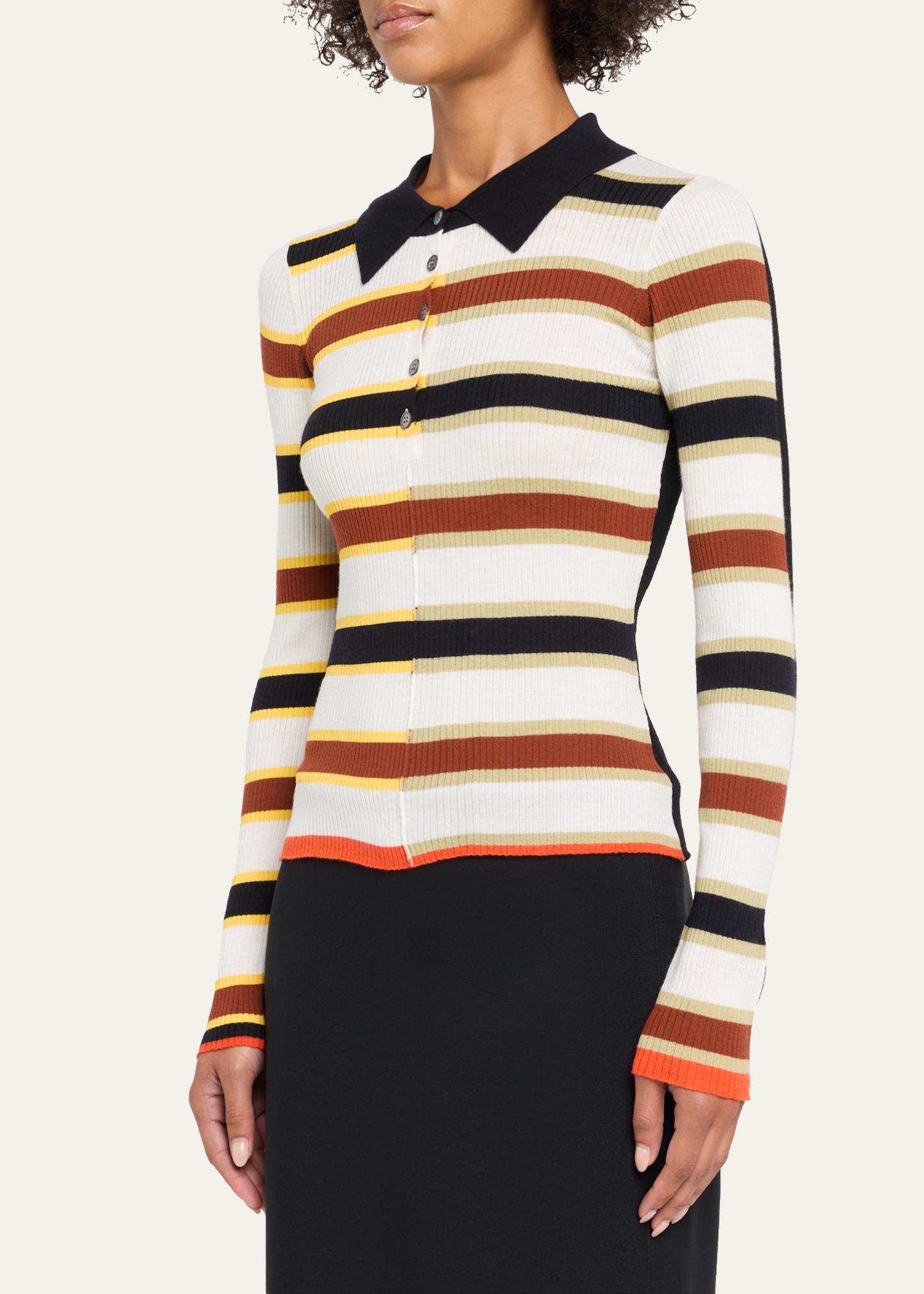 ZANKOV Caesar Striped Polo Top - Bergdorf Goodman