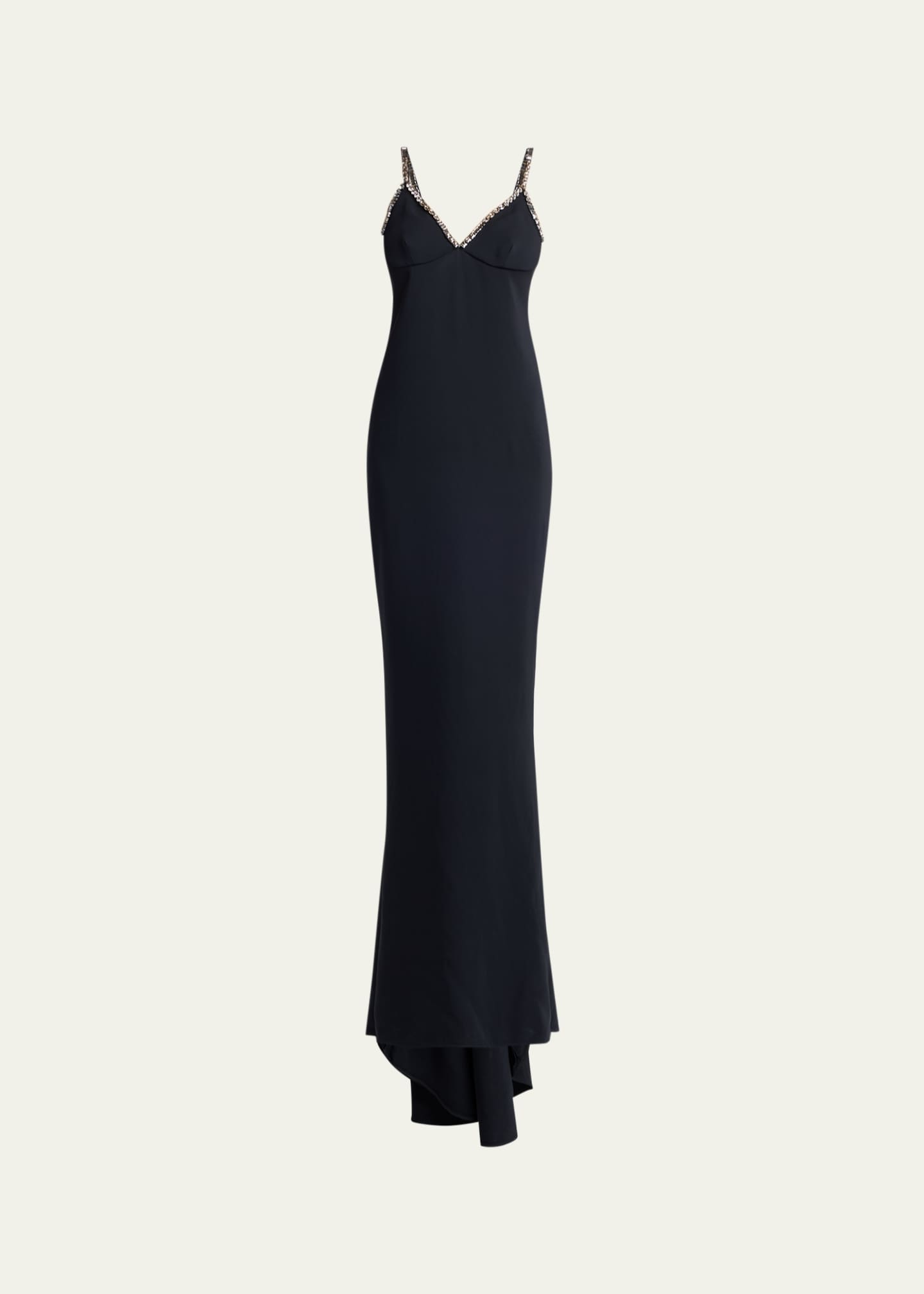 Stella McCartney Embellished V-Neck Trumpet Gown - Bergdorf Goodman