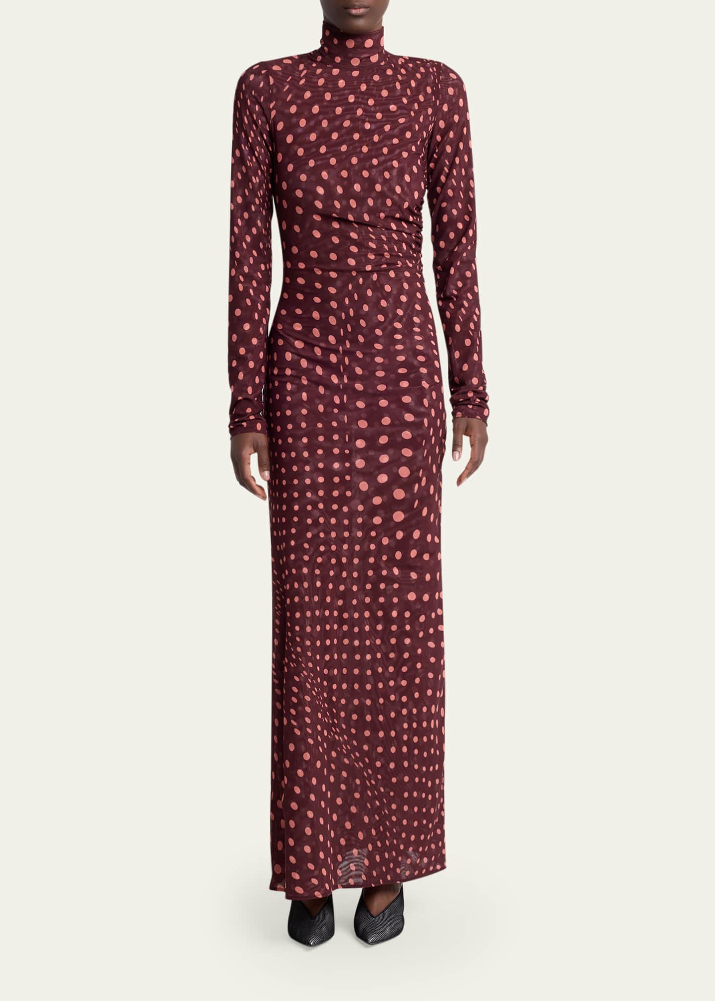 sparkle maxi dress Sequin Backless Split Maxi Dress Strawberry / L