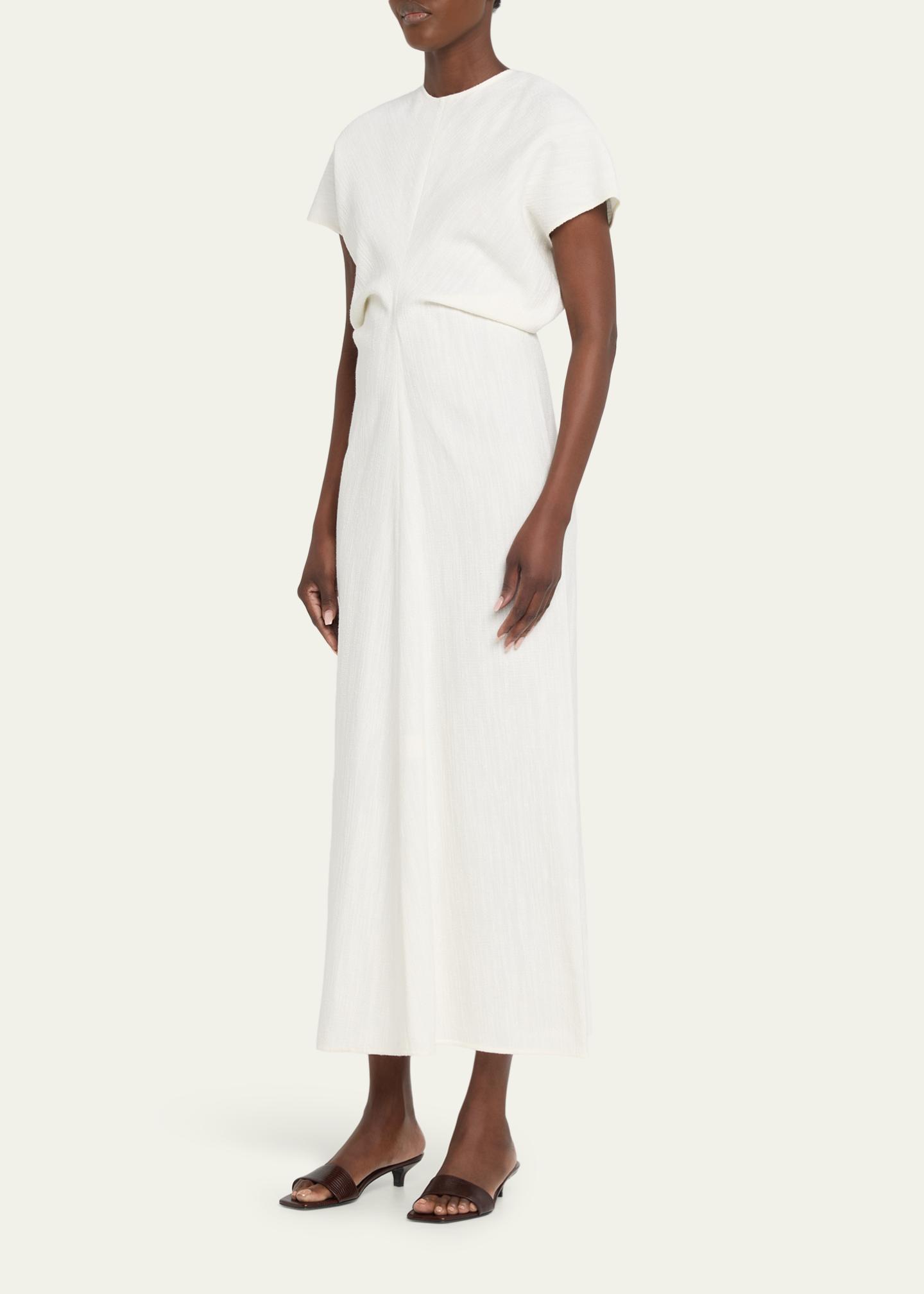 Toteme Slouch Waist Short Sleeve Dress